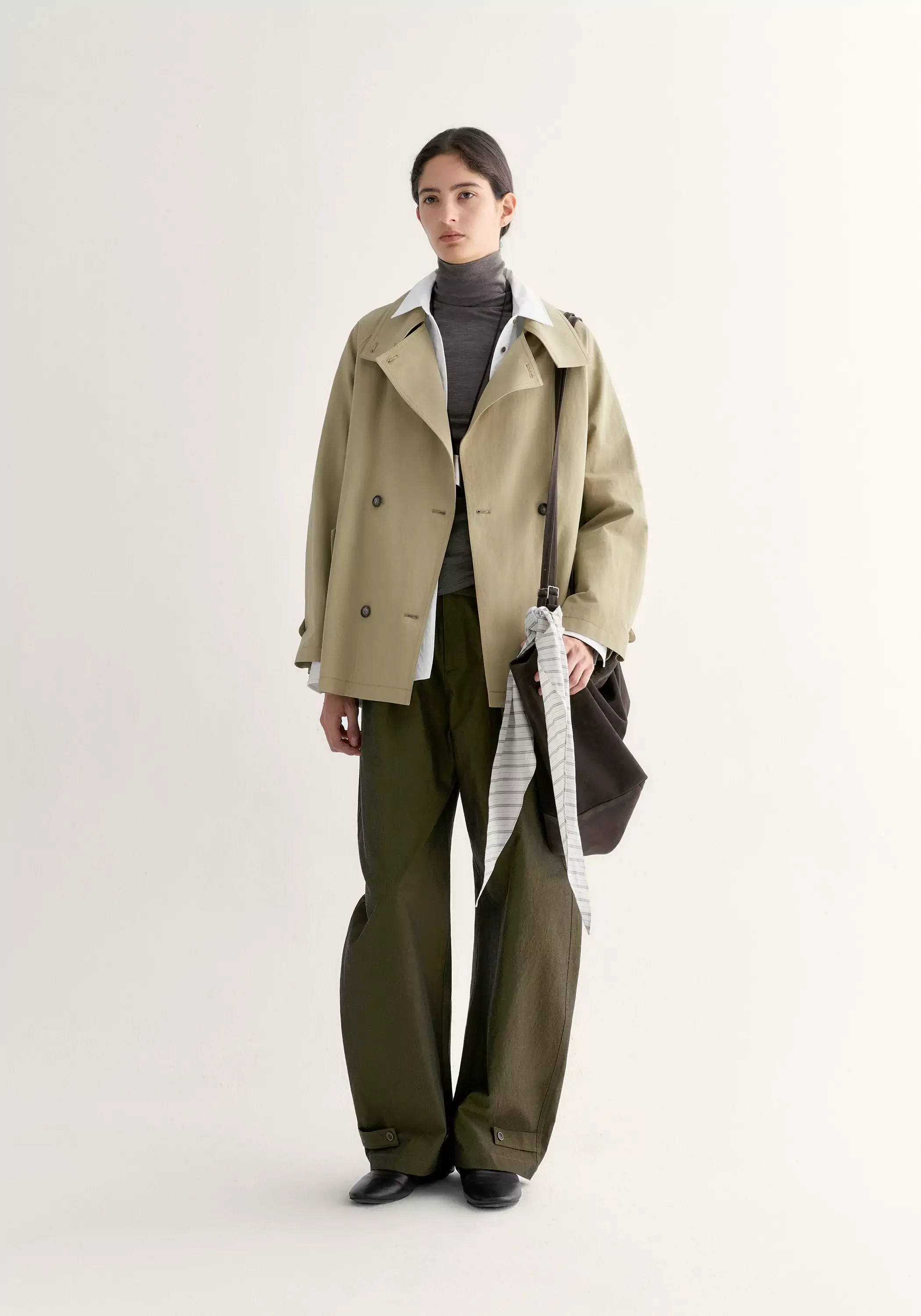 Cocoon Trench Coat - Image 5