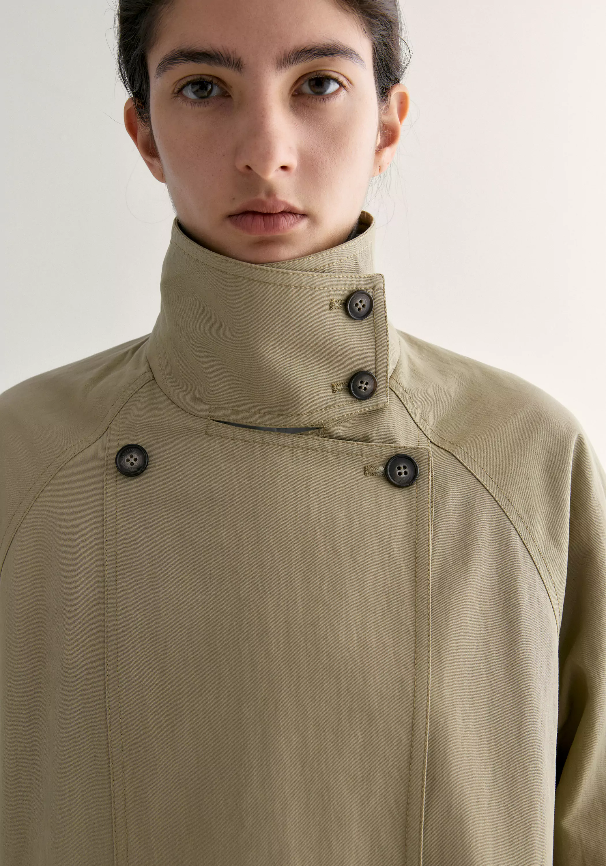 Cocoon Trench Coat - Image 9