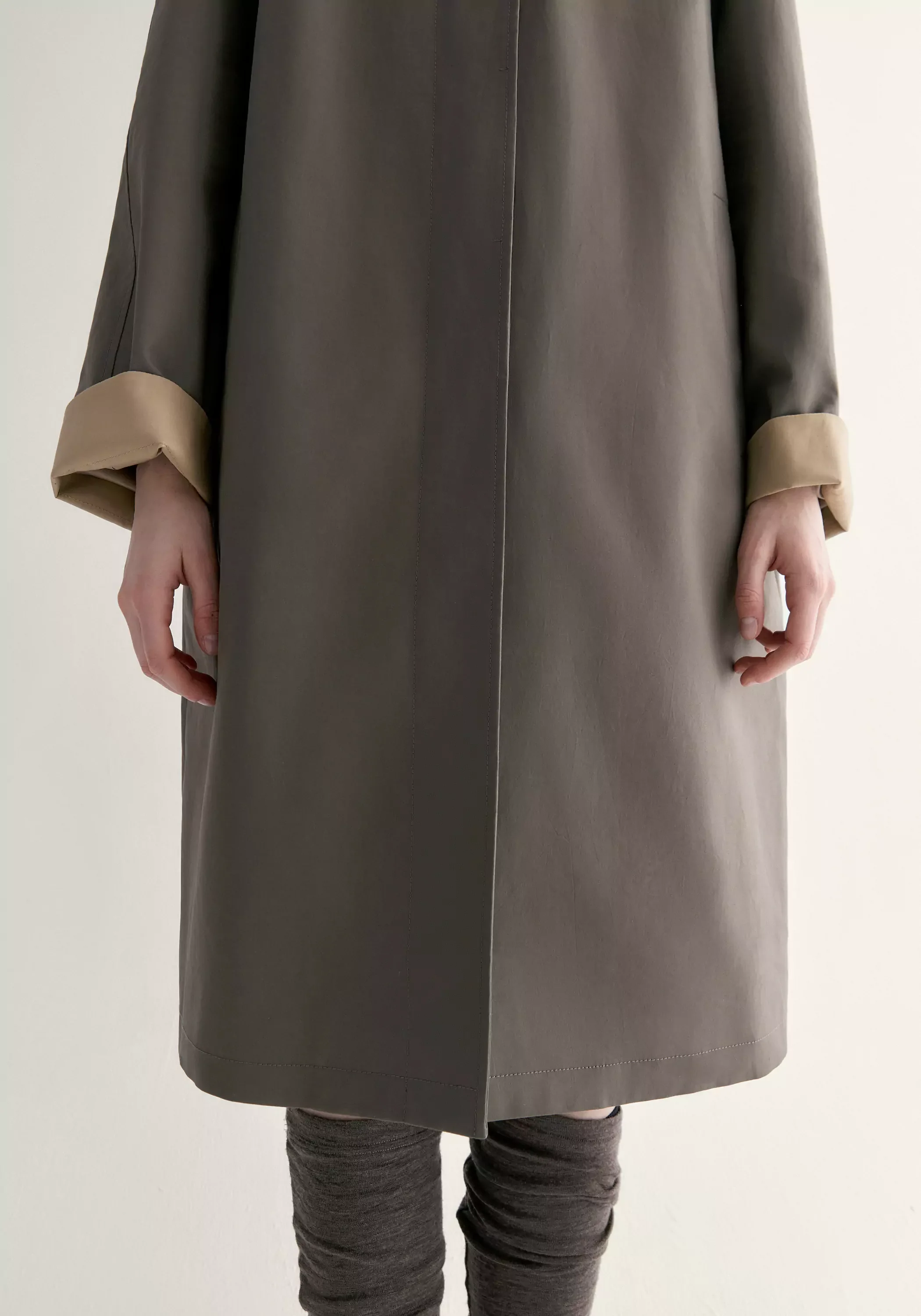 Cotton Straight Trench Coat - Image 19