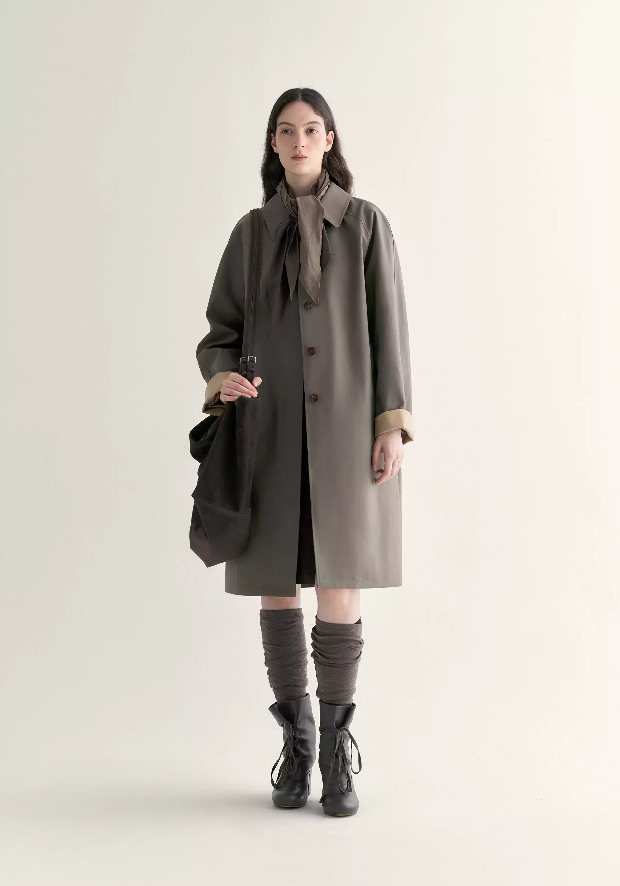 Cotton Straight Trench Coat - Image 2