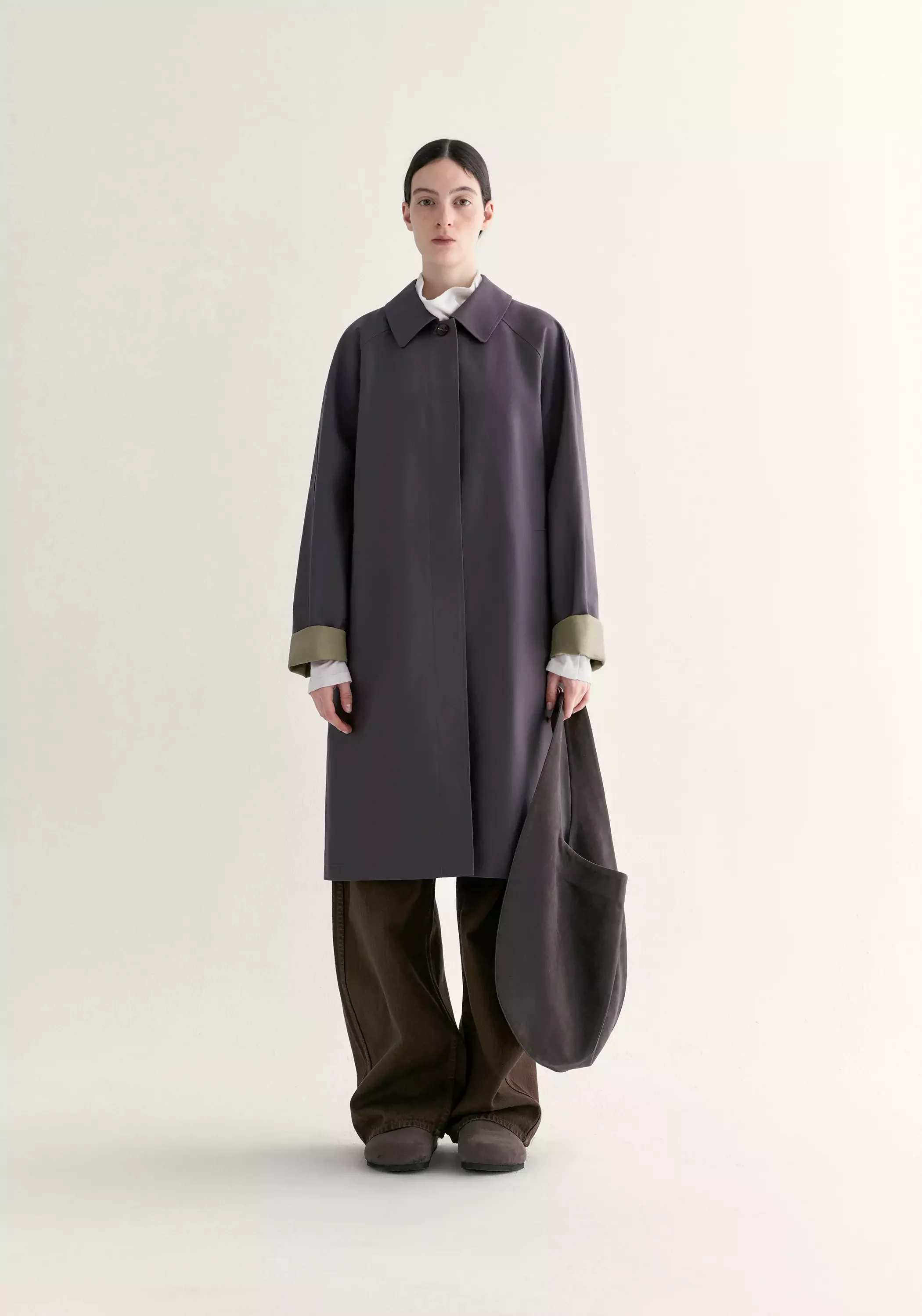 Cotton Straight Trench Coat - Image 3
