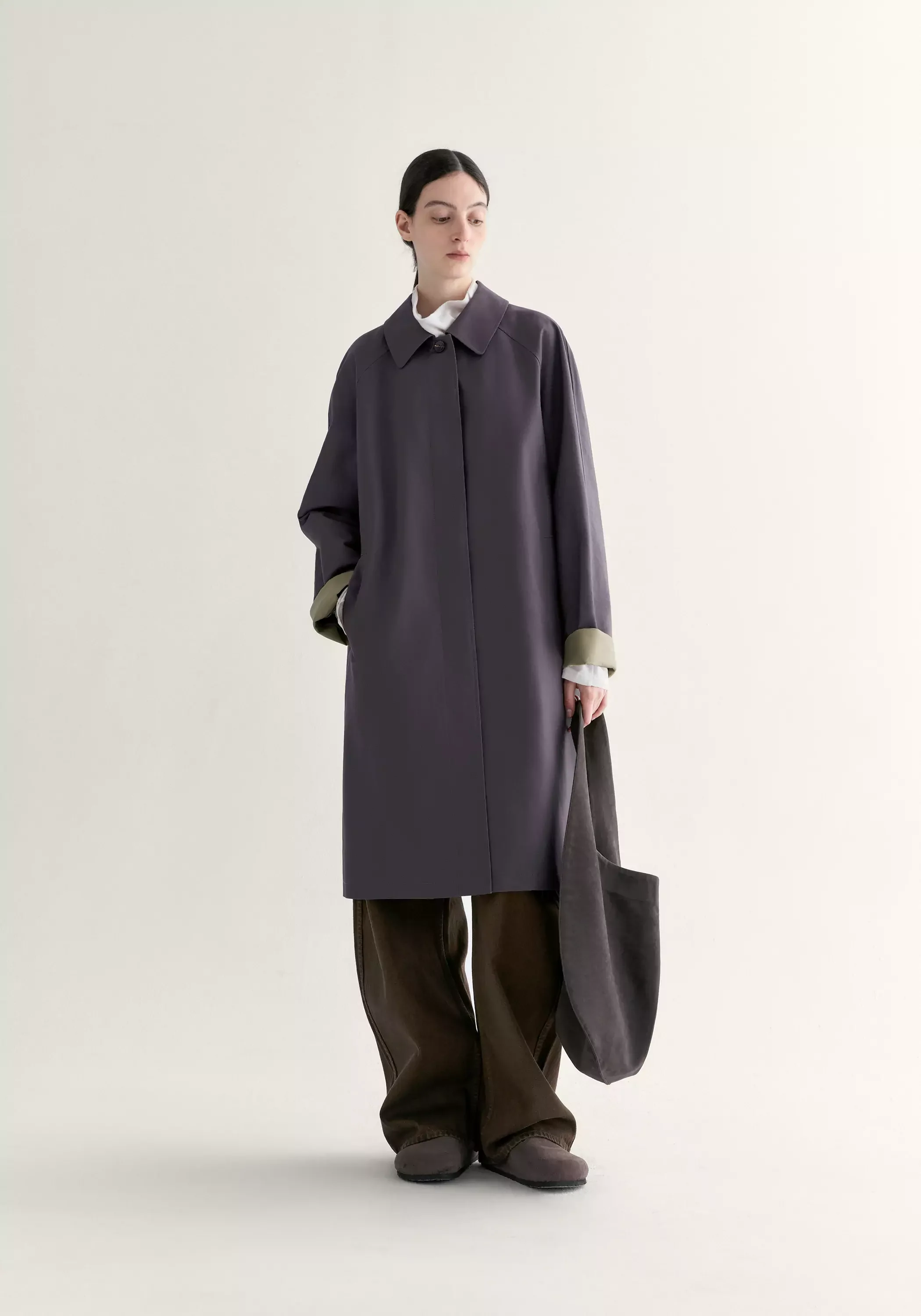 Cotton Straight Trench Coat - Image 5