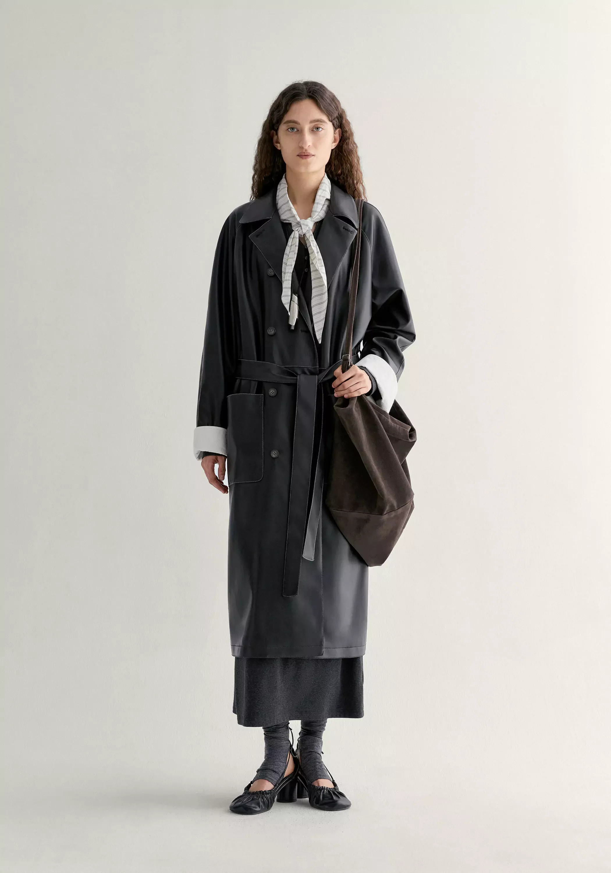 Long Leather Coat