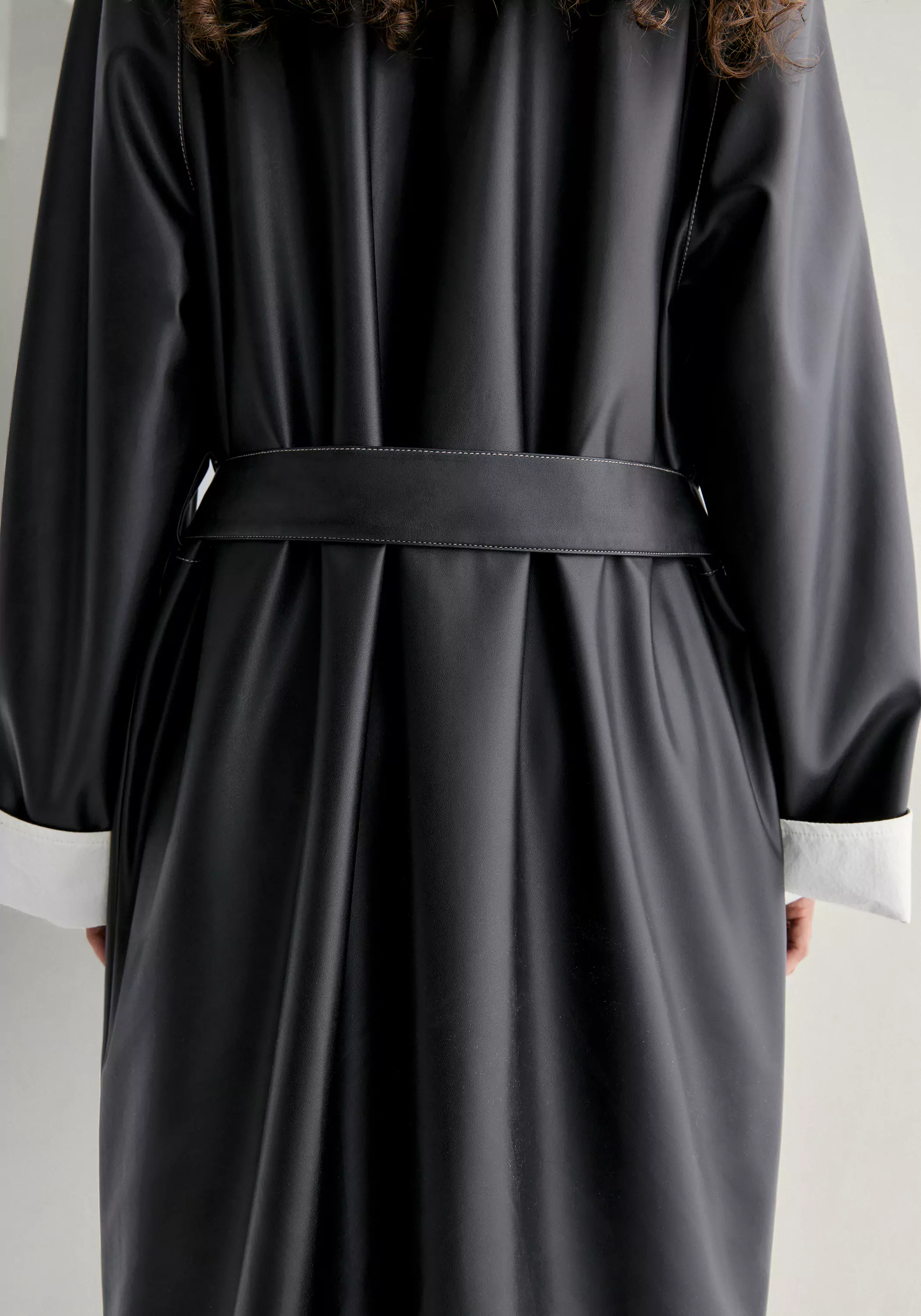 Long Leather Coat - Image 11