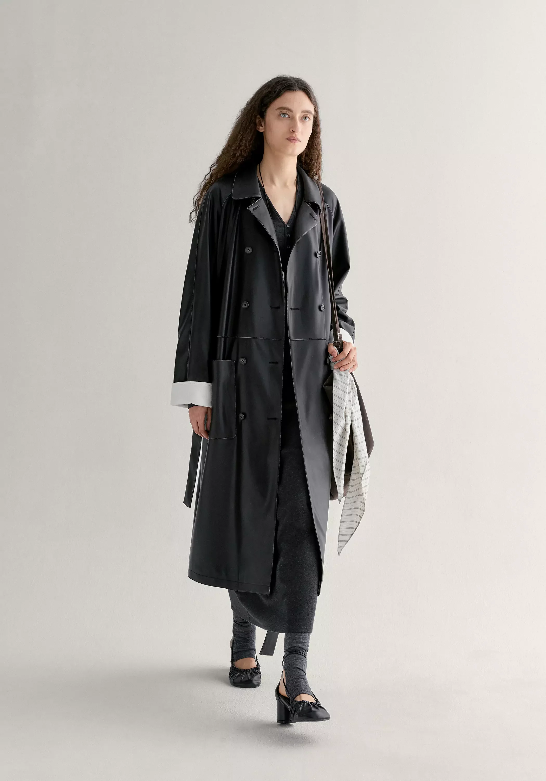 Long Leather Coat - Image 2