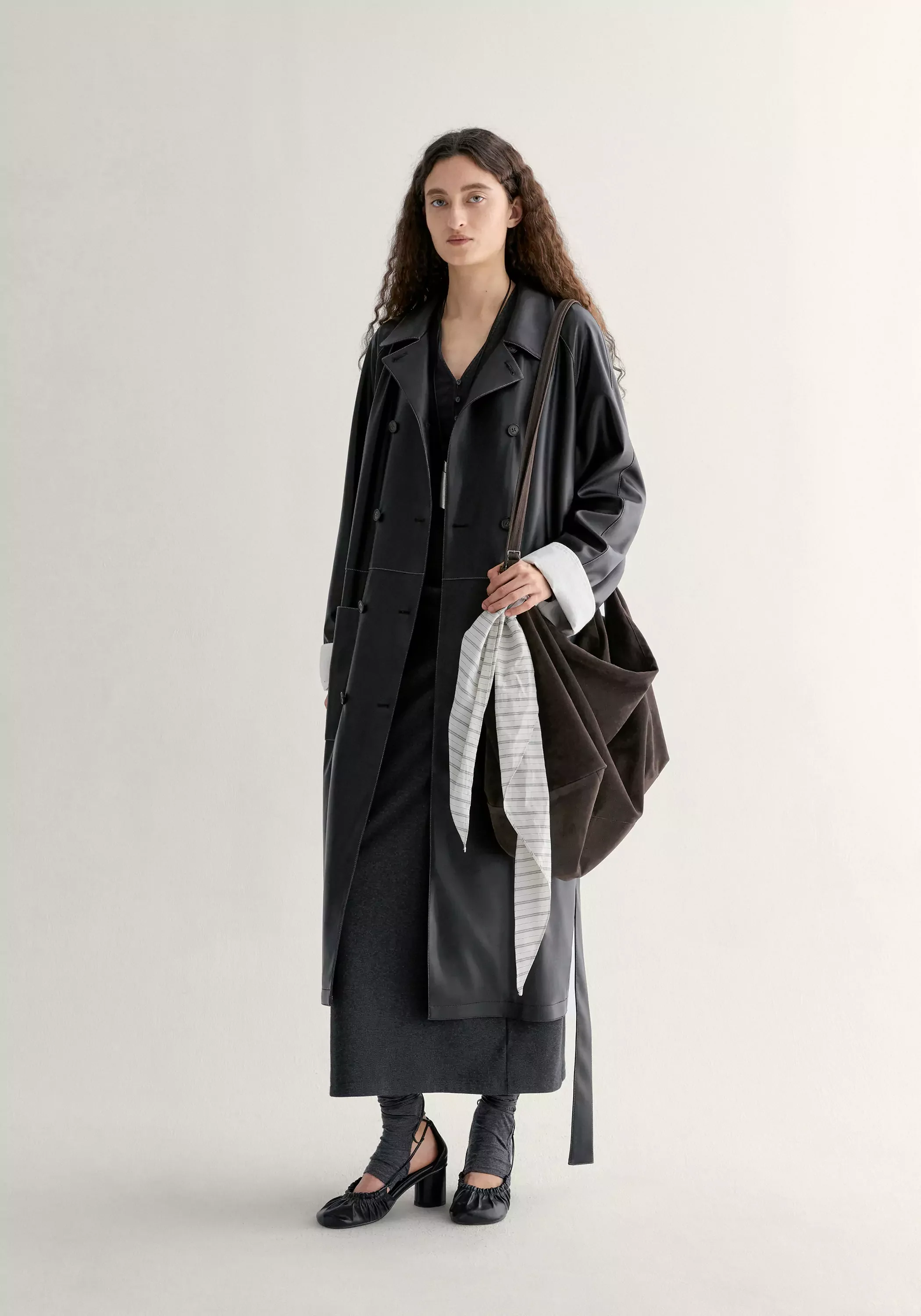 Long Leather Coat - Image 4