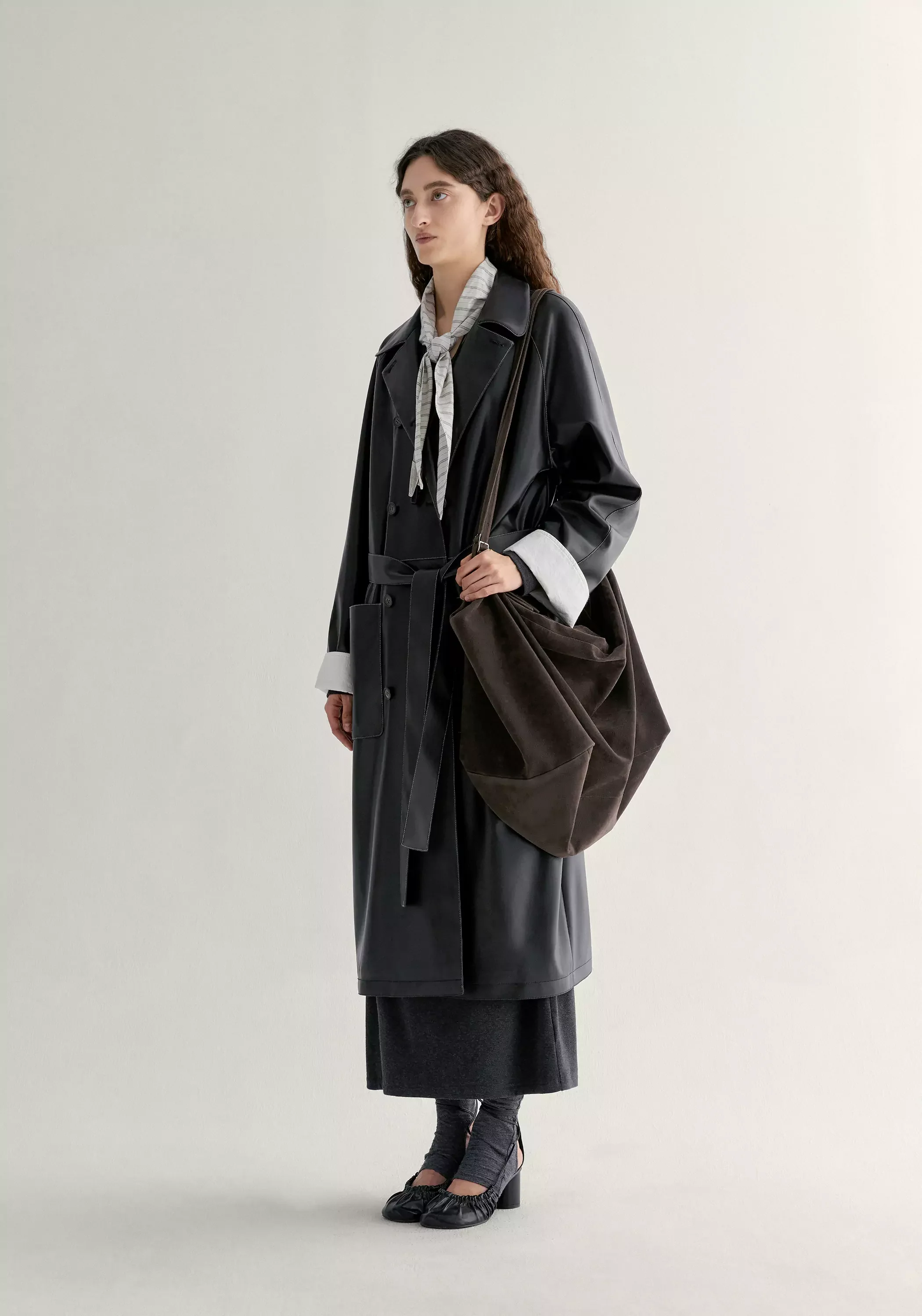 Long Leather Coat - Image 5