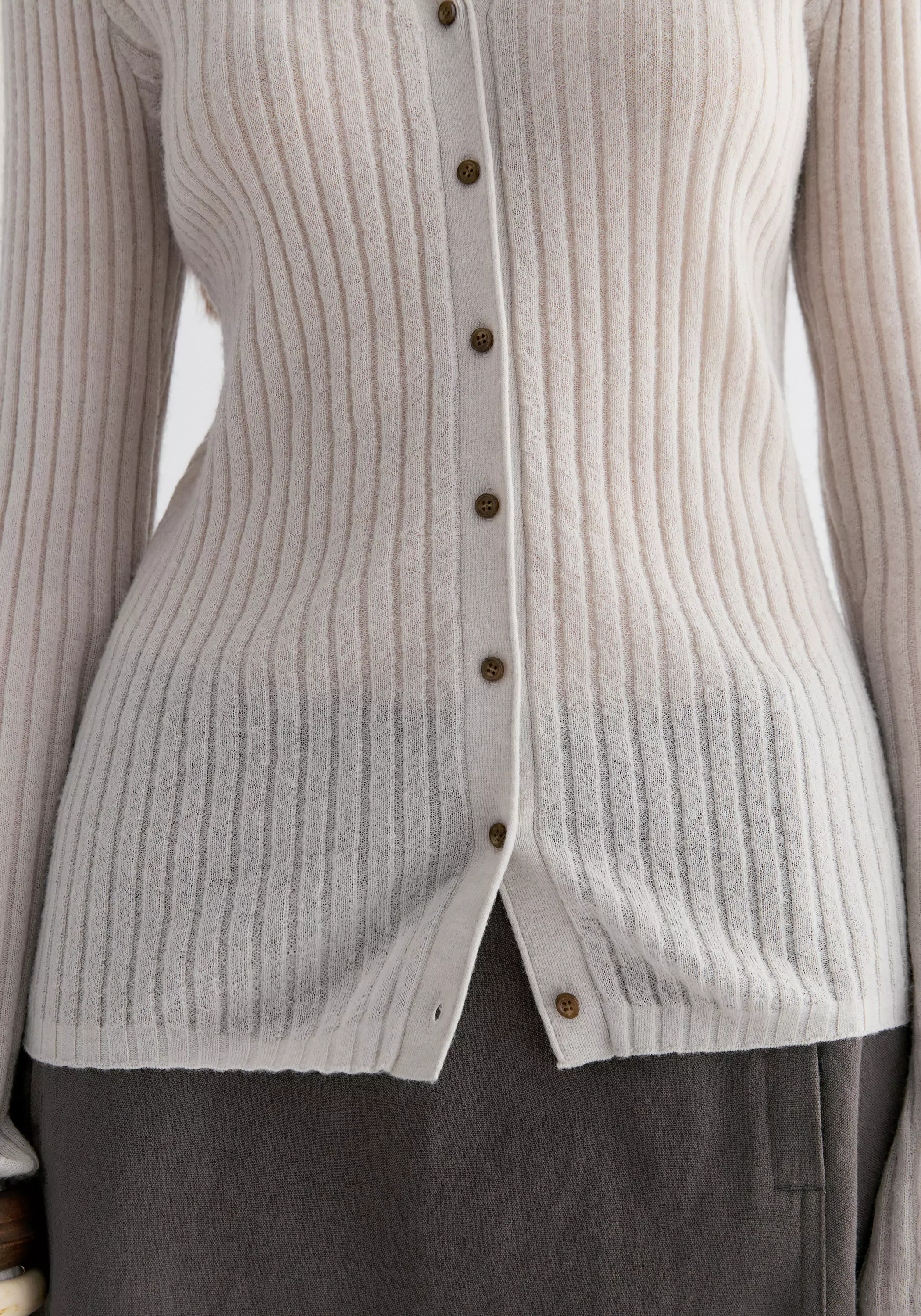 Reversible Knit Cardigan - Image 8