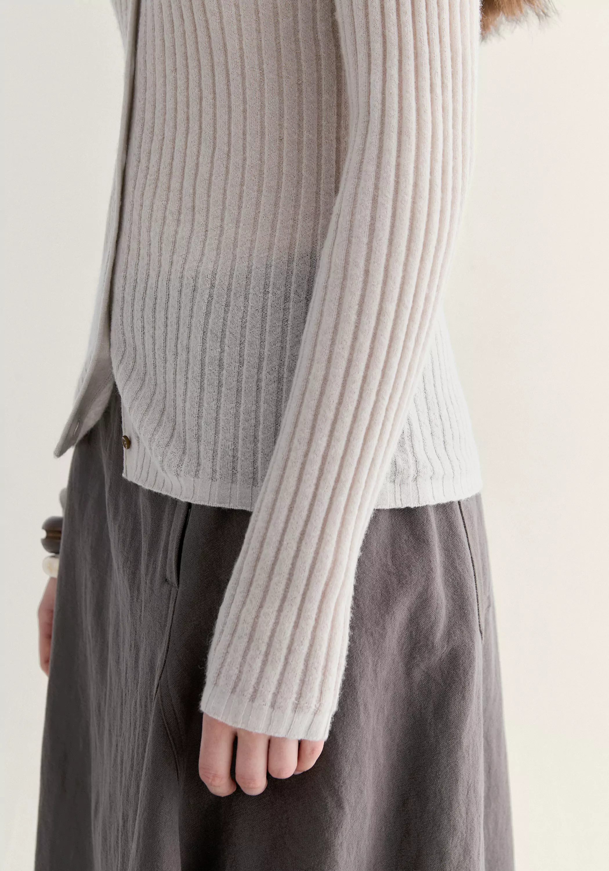 Reversible Knit Cardigan - Image 9