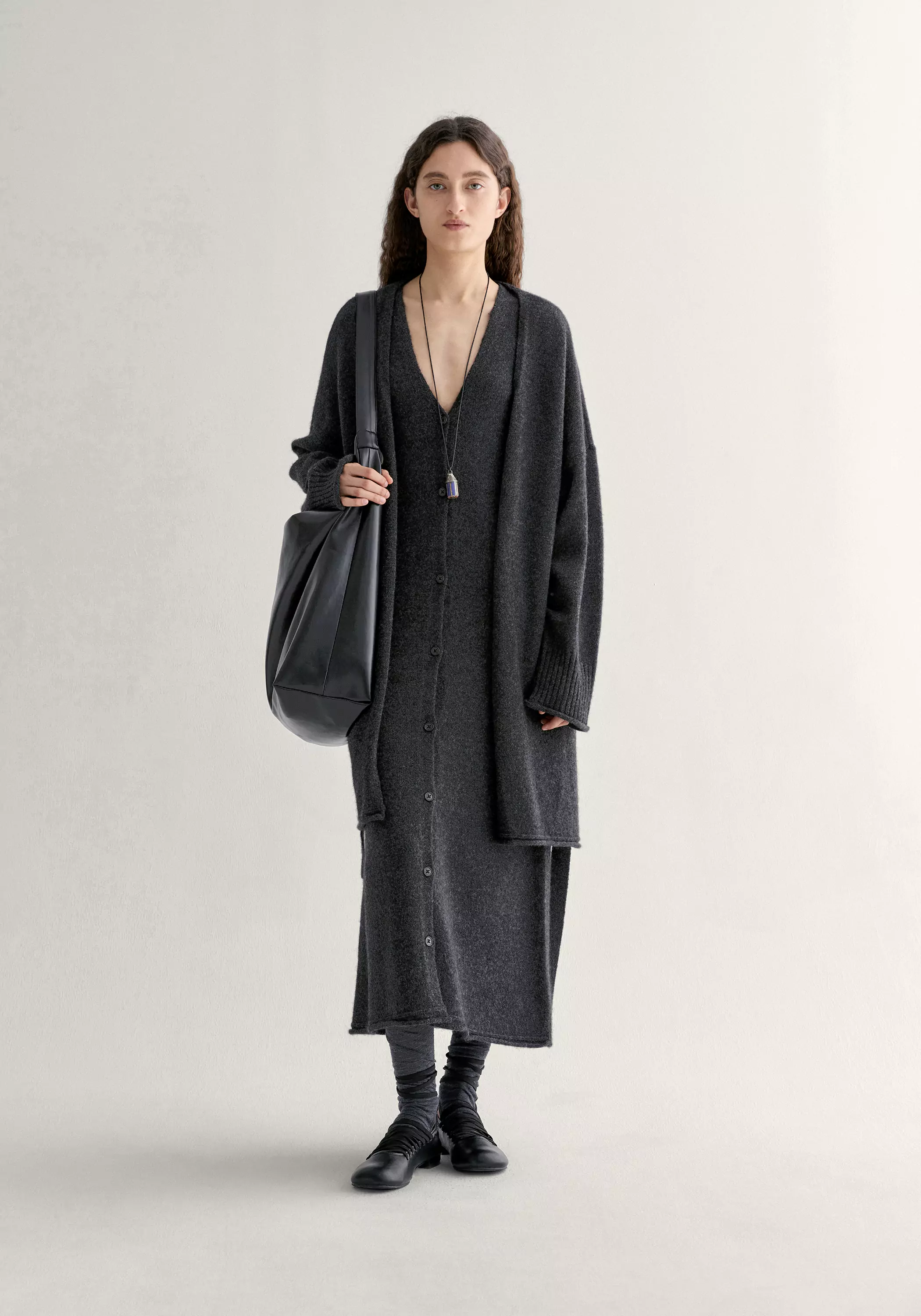 Yak Wool Knitted Cardigan - Image 11