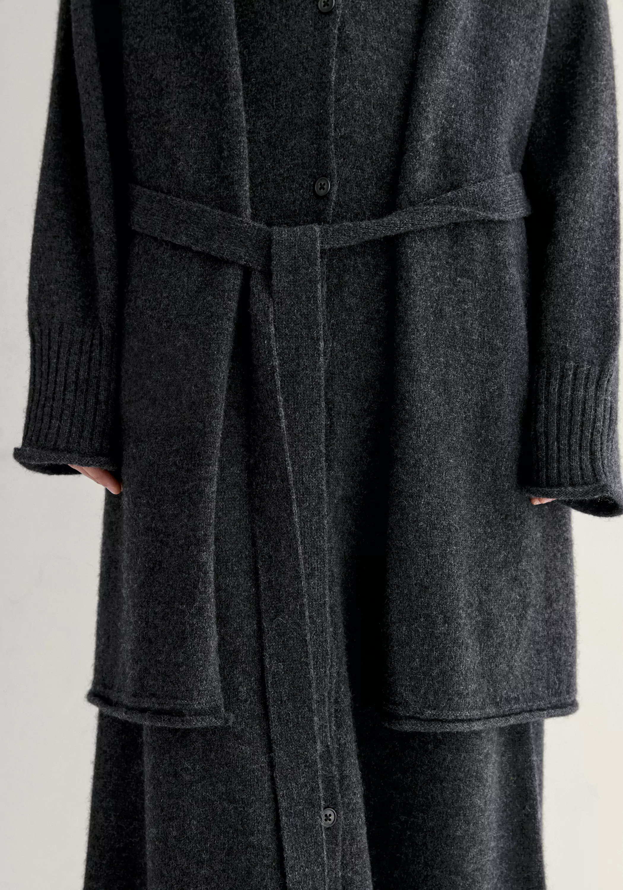 Yak Wool Knitted Cardigan - Image 17