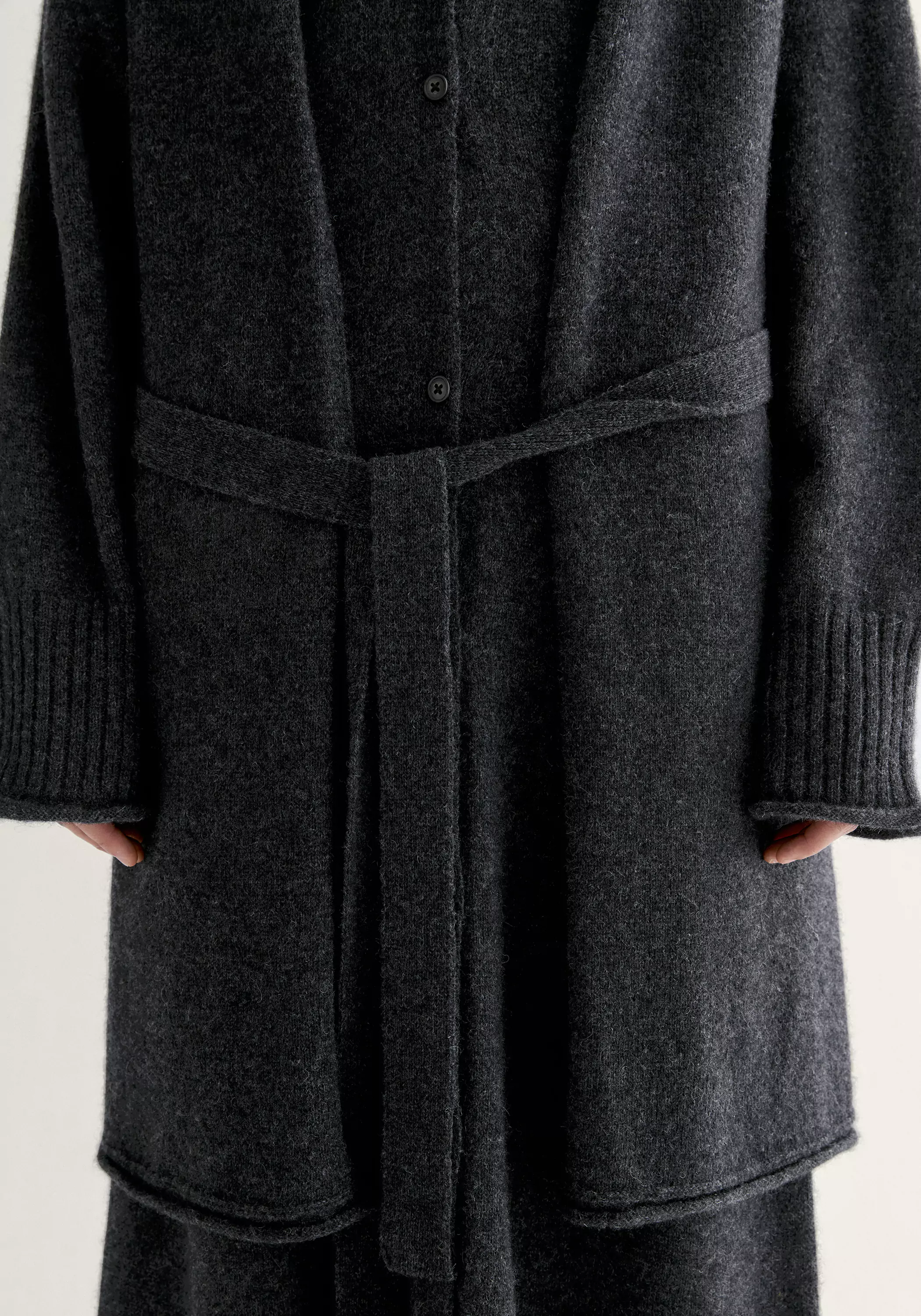 Yak Wool Knitted Cardigan - Image 18