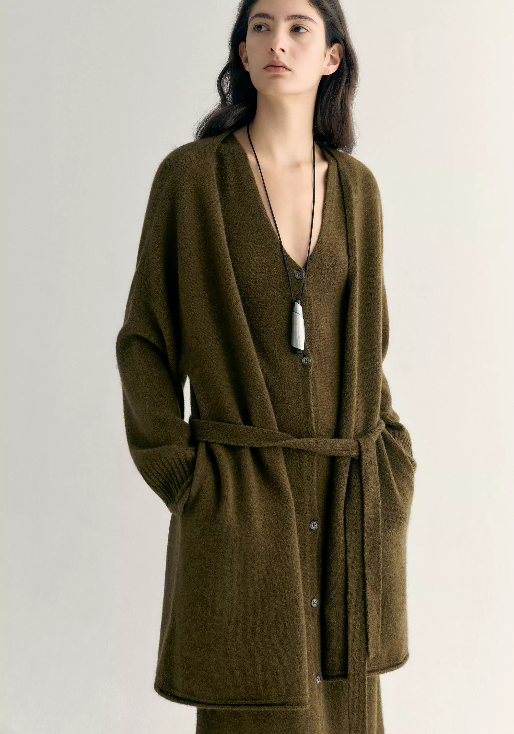 Yak Wool Knitted Cardigan - Image 6