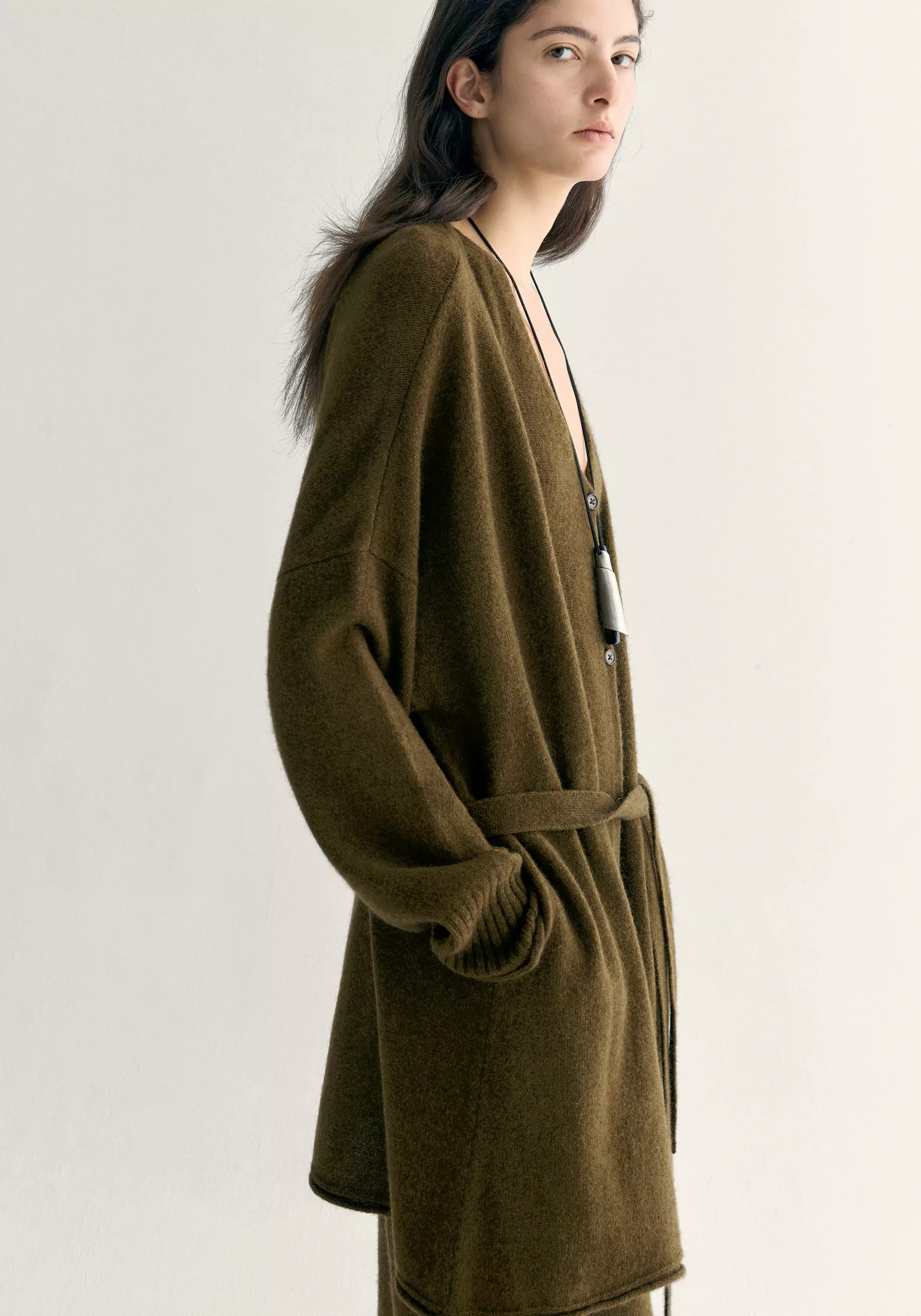 Yak Wool Knitted Cardigan - Image 7