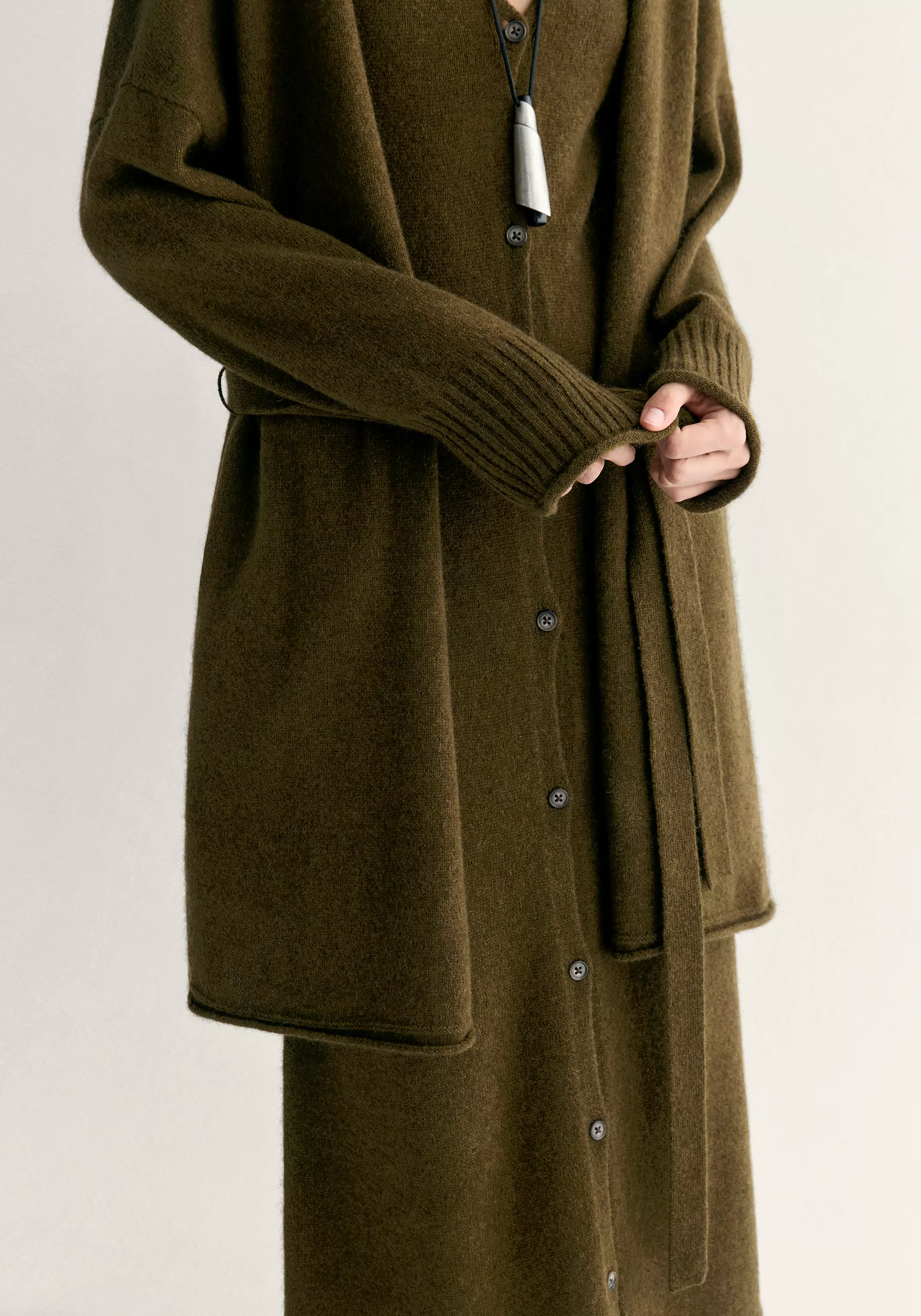 Yak Wool Knitted Cardigan - Image 8