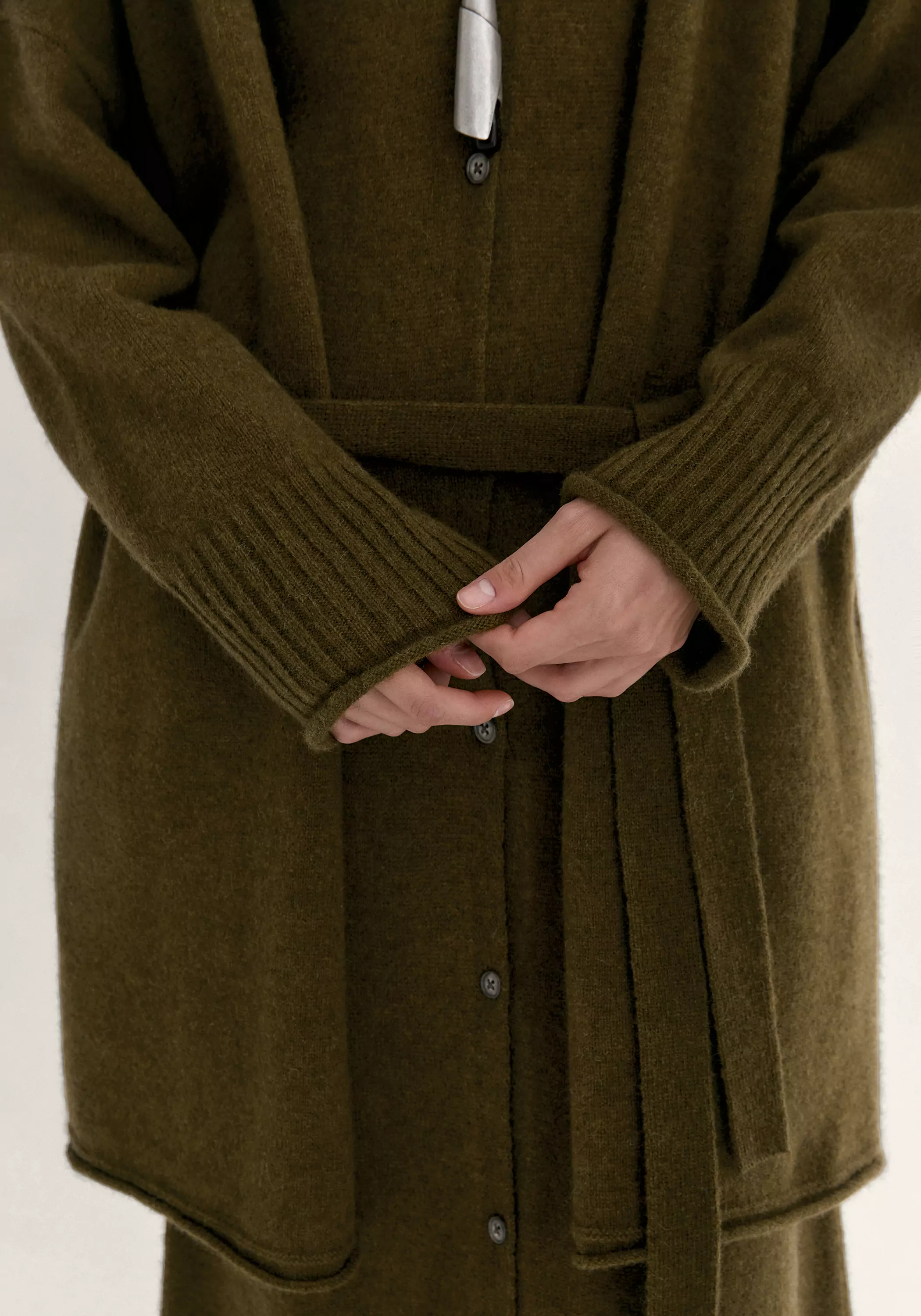 Yak Wool Knitted Cardigan - Image 9