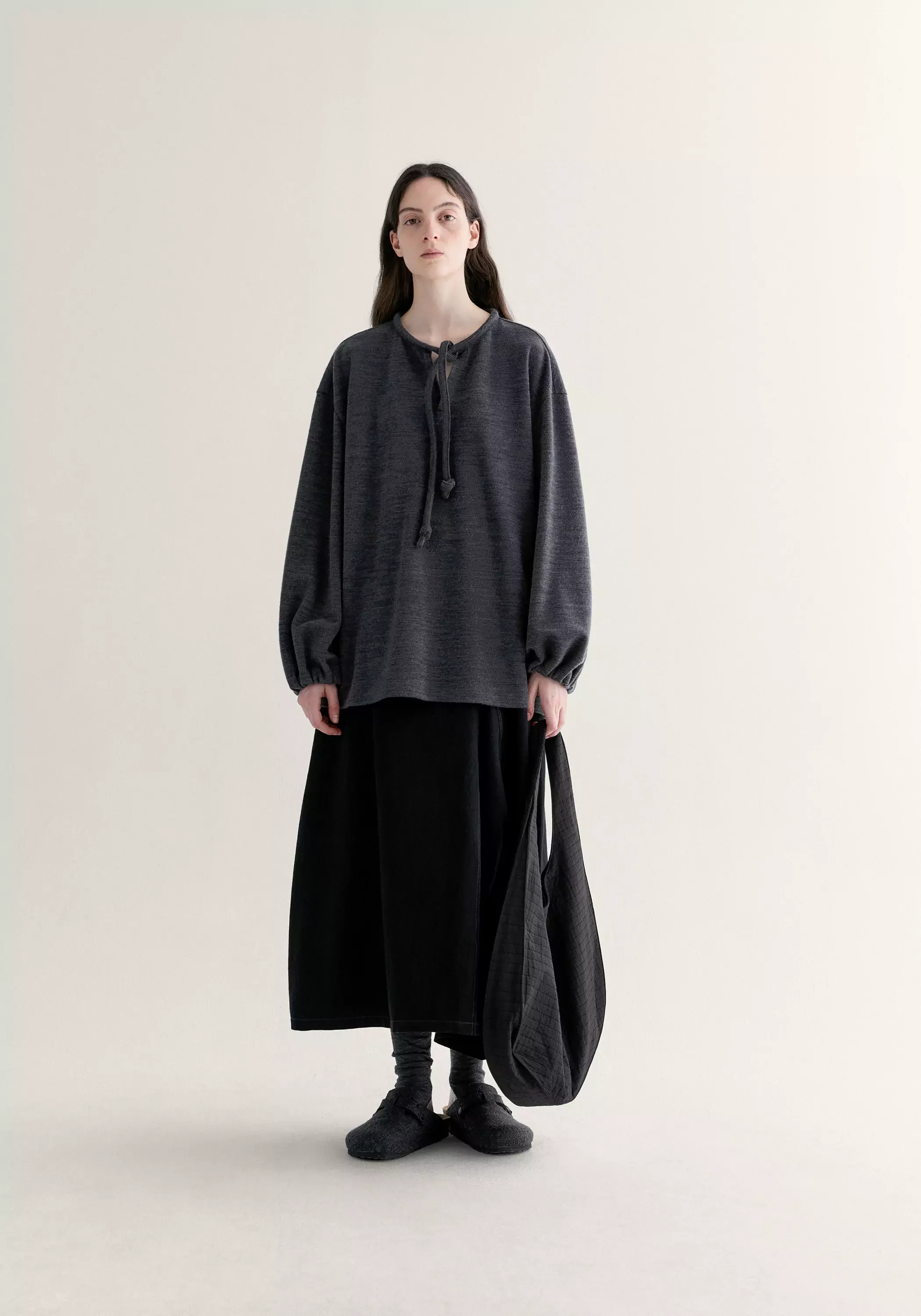 Round-neck Wool Hoodie - Image 4