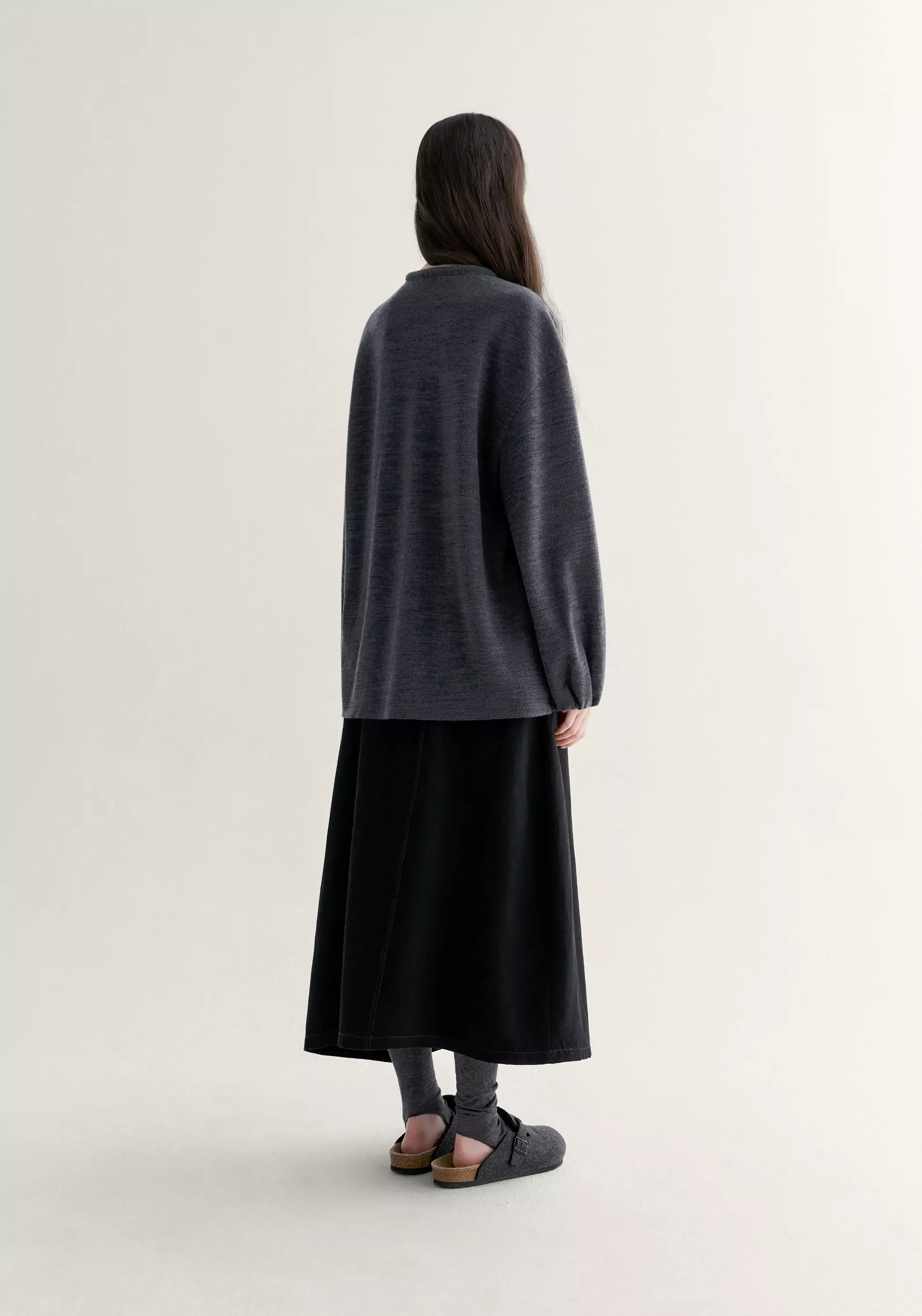 Round-neck Wool Hoodie - Image 6