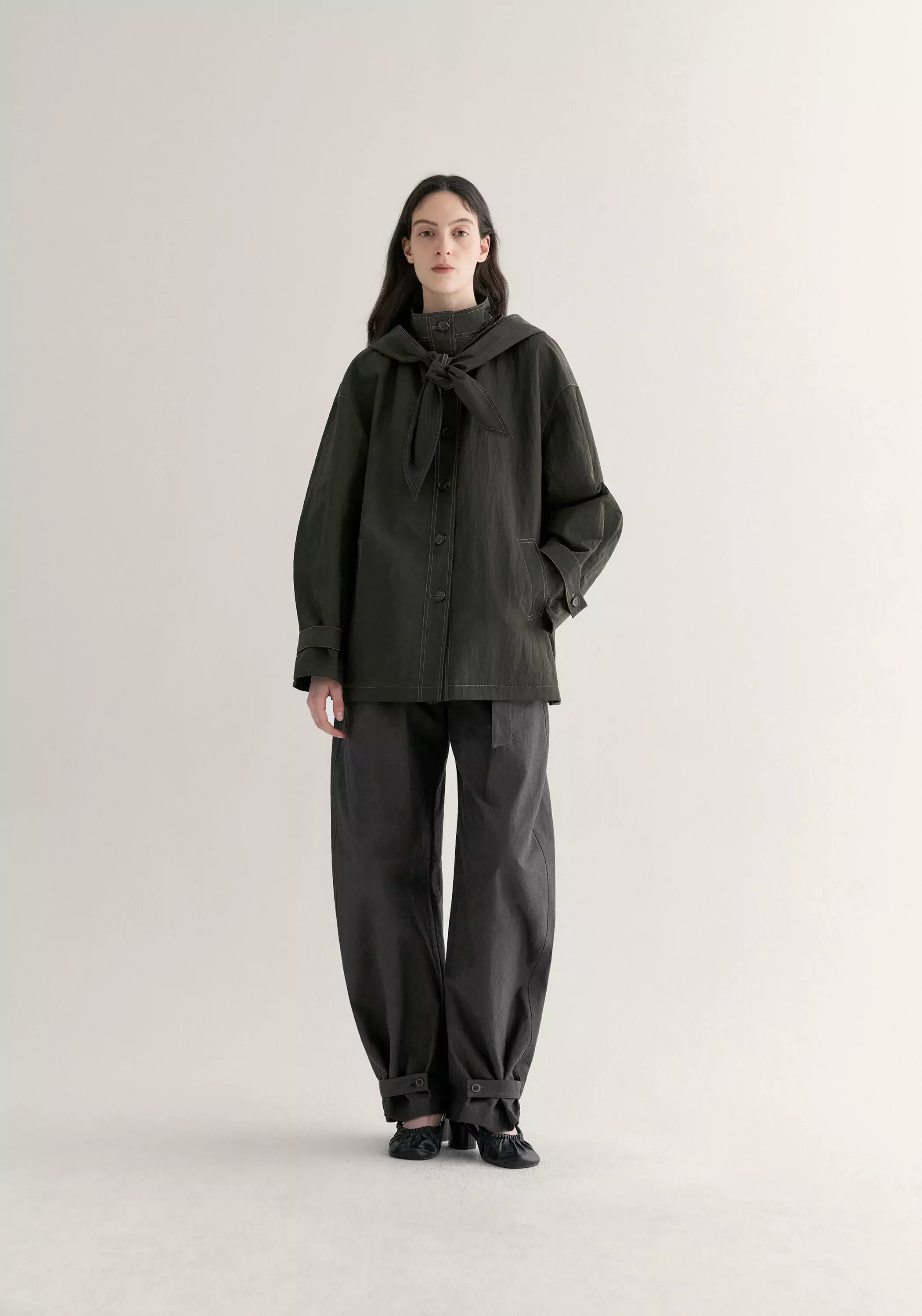 Two-way Scarf Jacket - Image 15