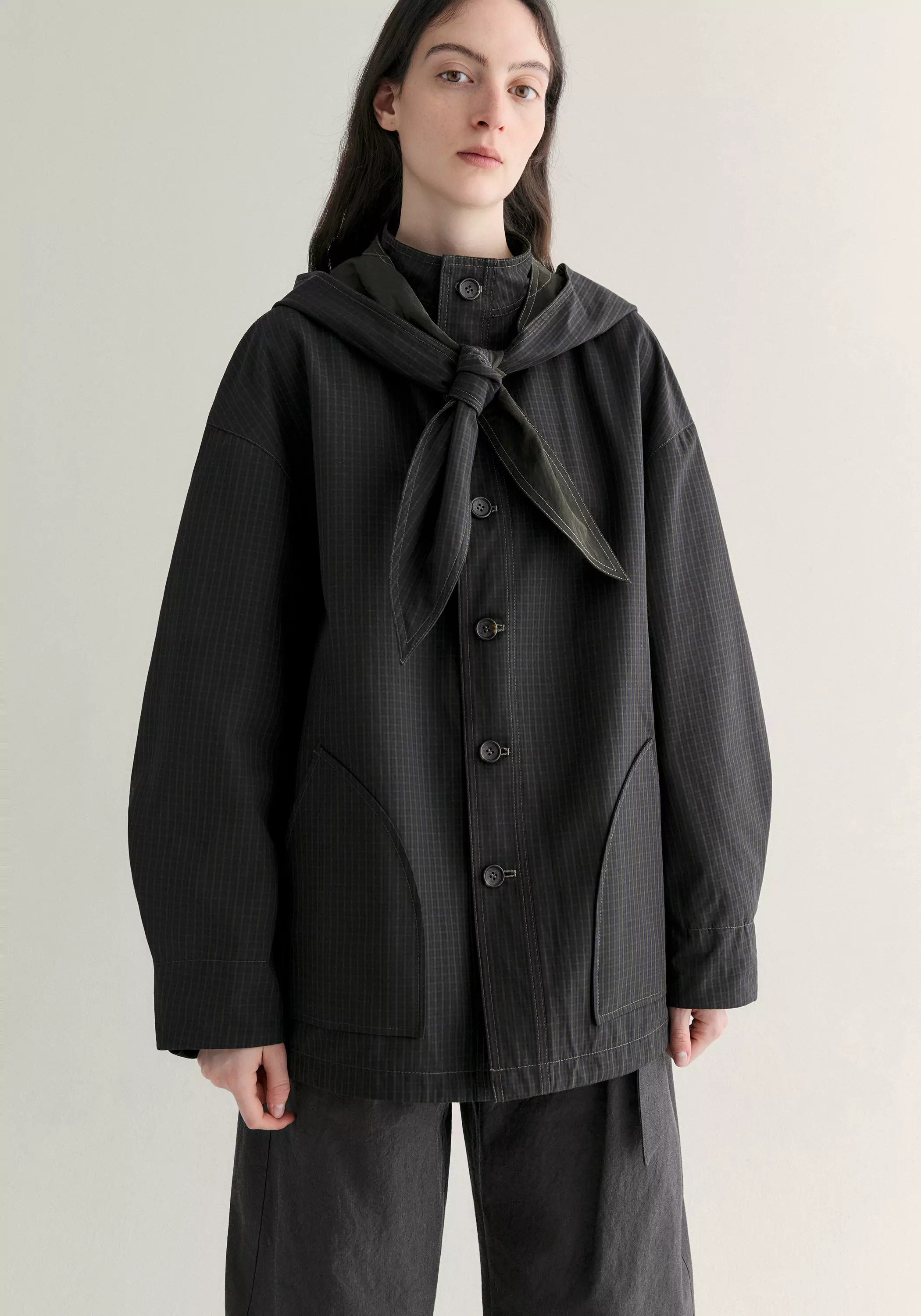 Two-way Scarf Jacket - Image 19