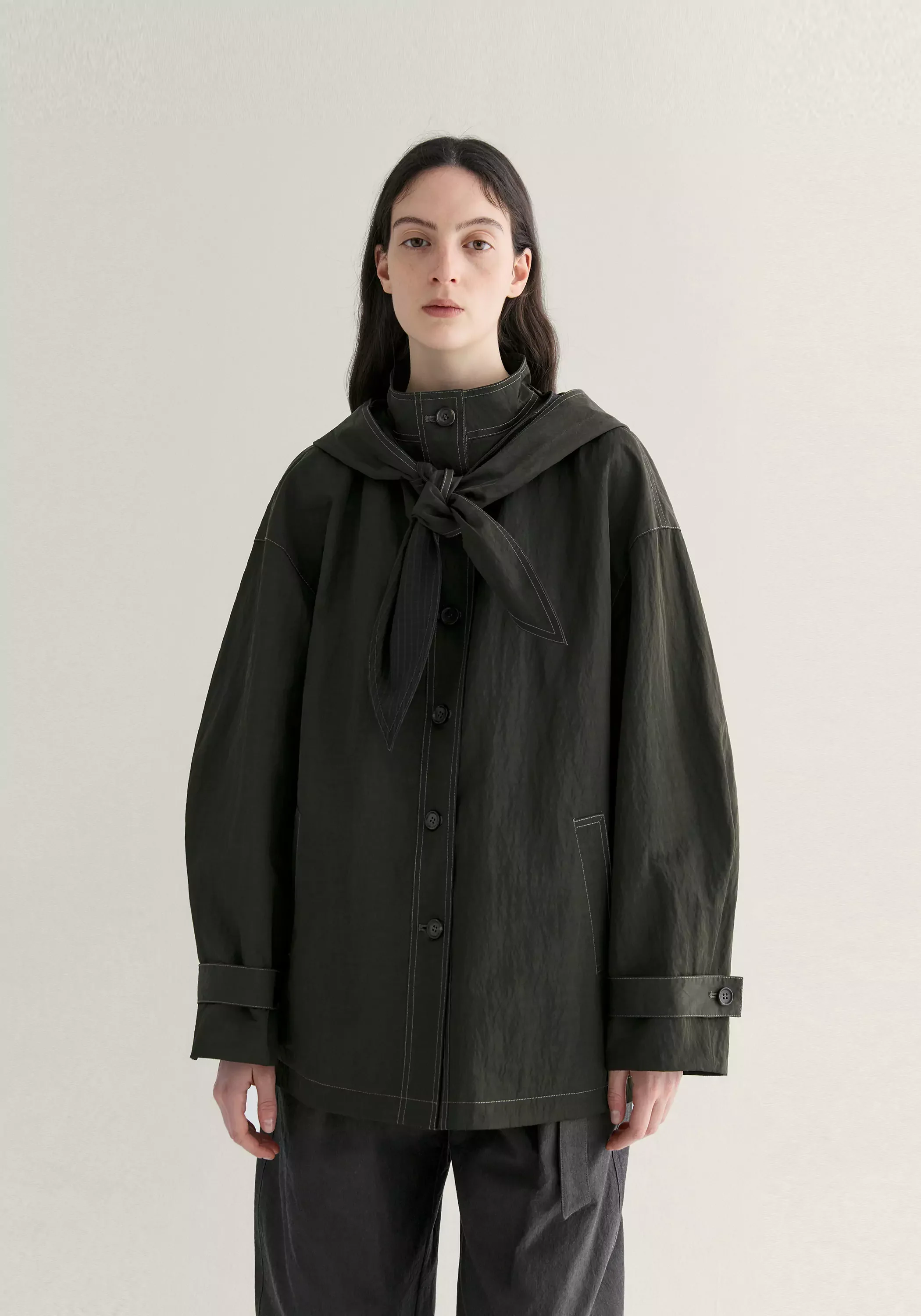 Two-way Scarf Jacket - Image 3