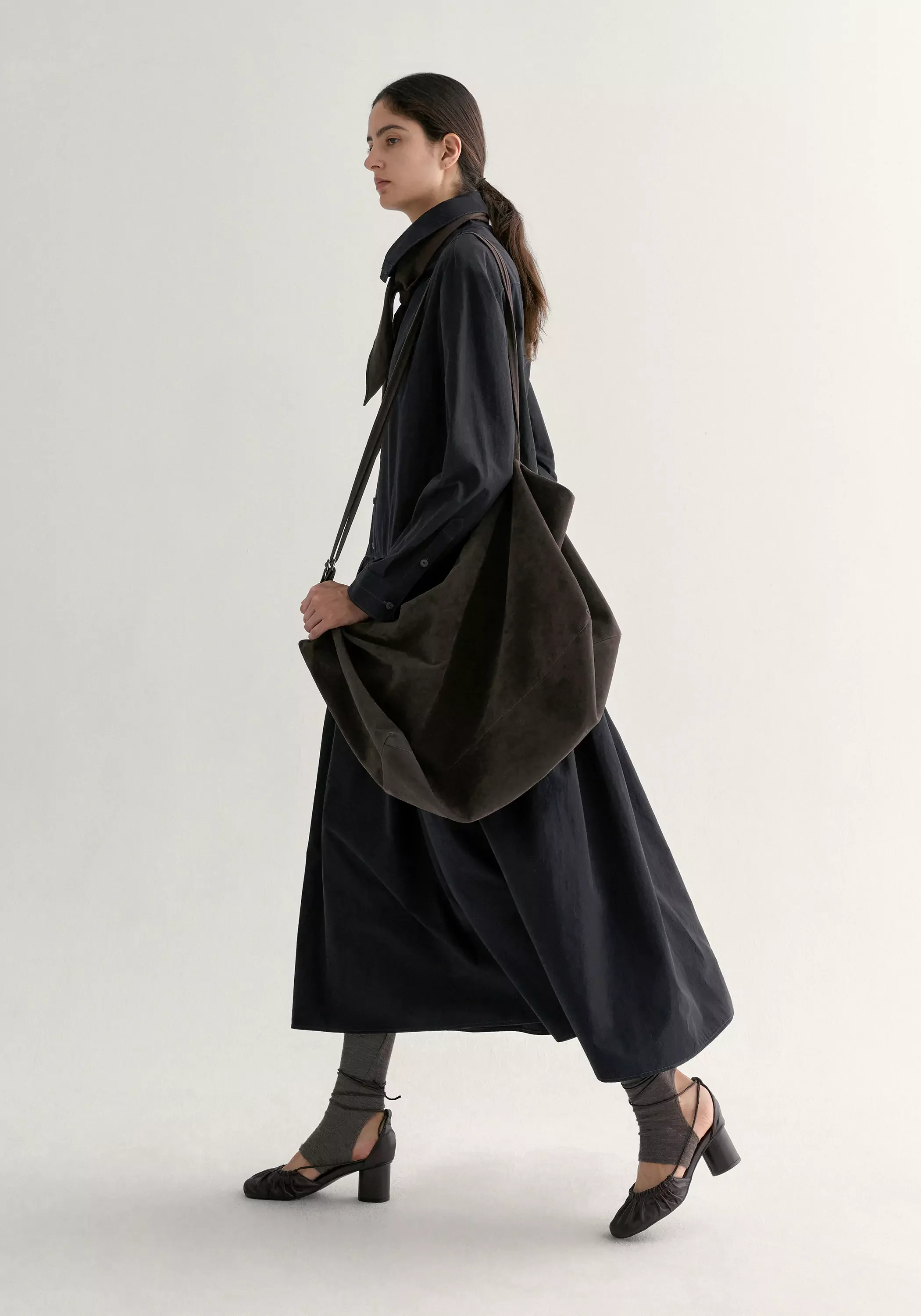 Cowl Neck Ruched Dress - Image 4