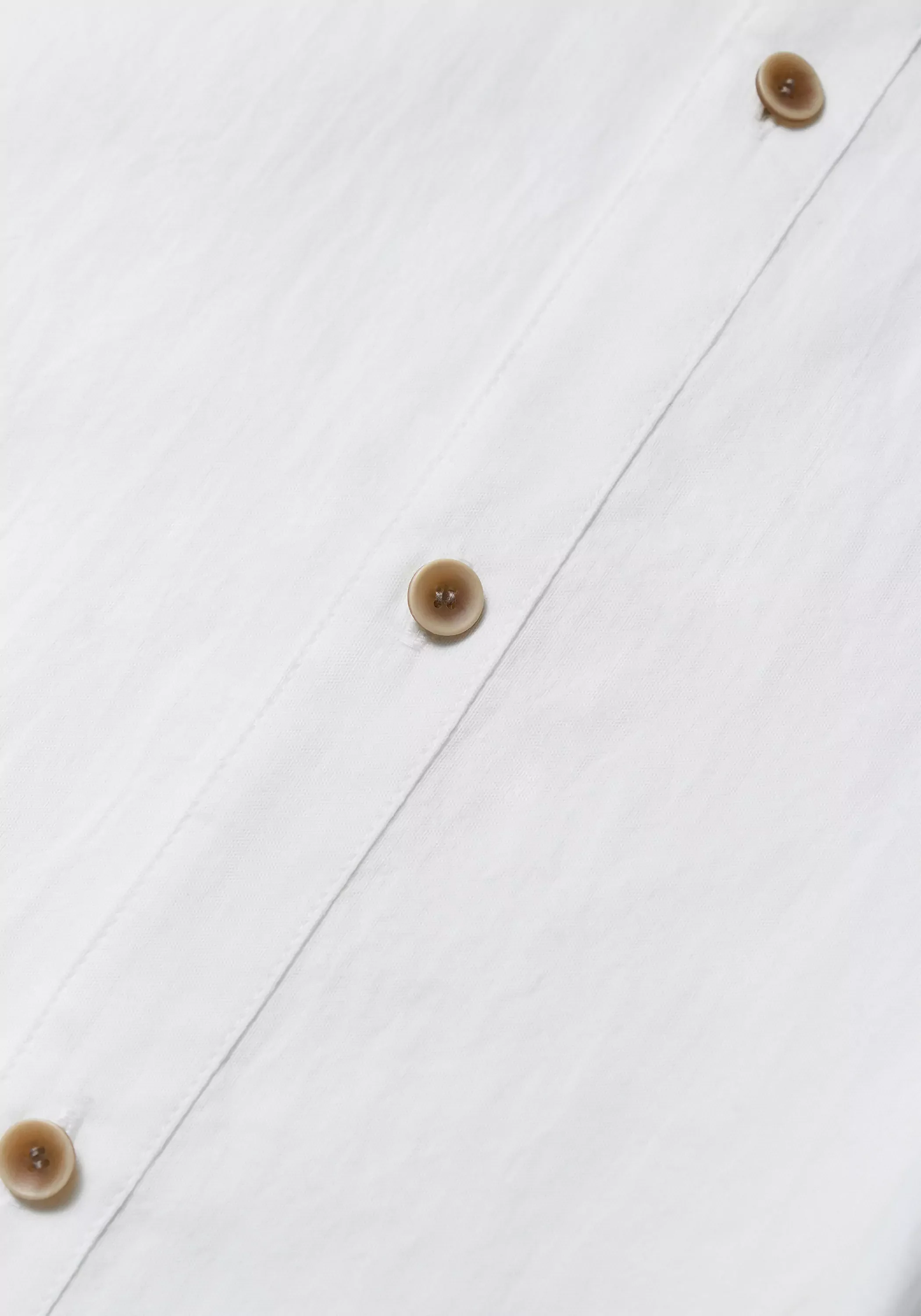 Slant-placket Cotton Dress - Image 12