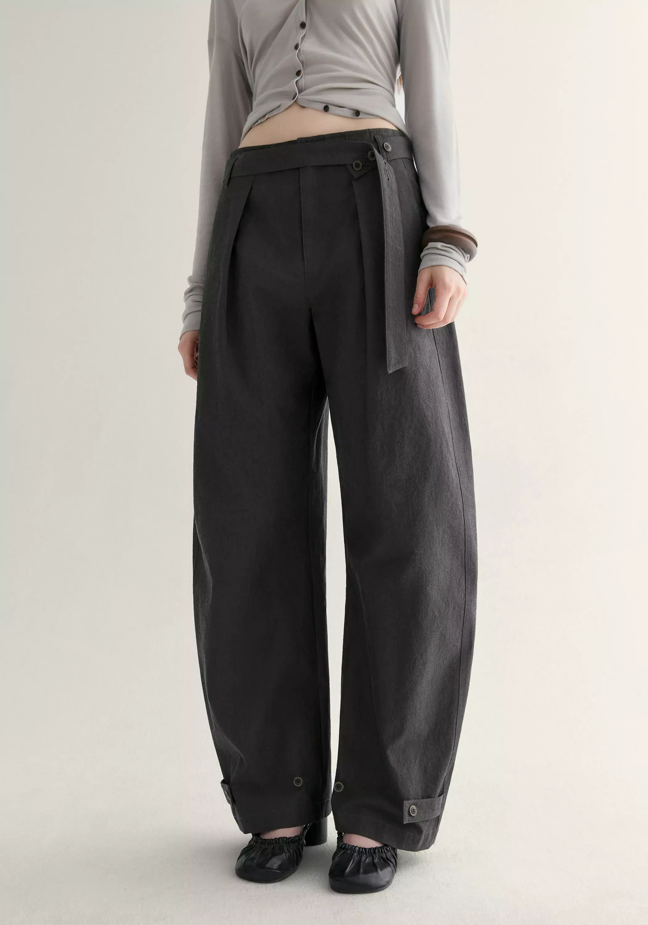 Belted Curved Joggers - Image 13