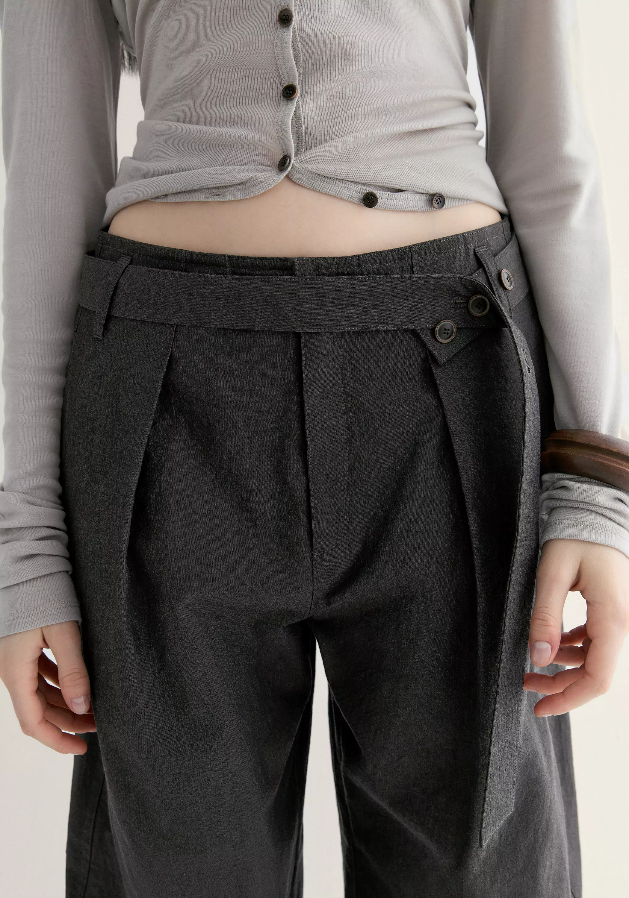 Belted Curved Joggers - Image 14