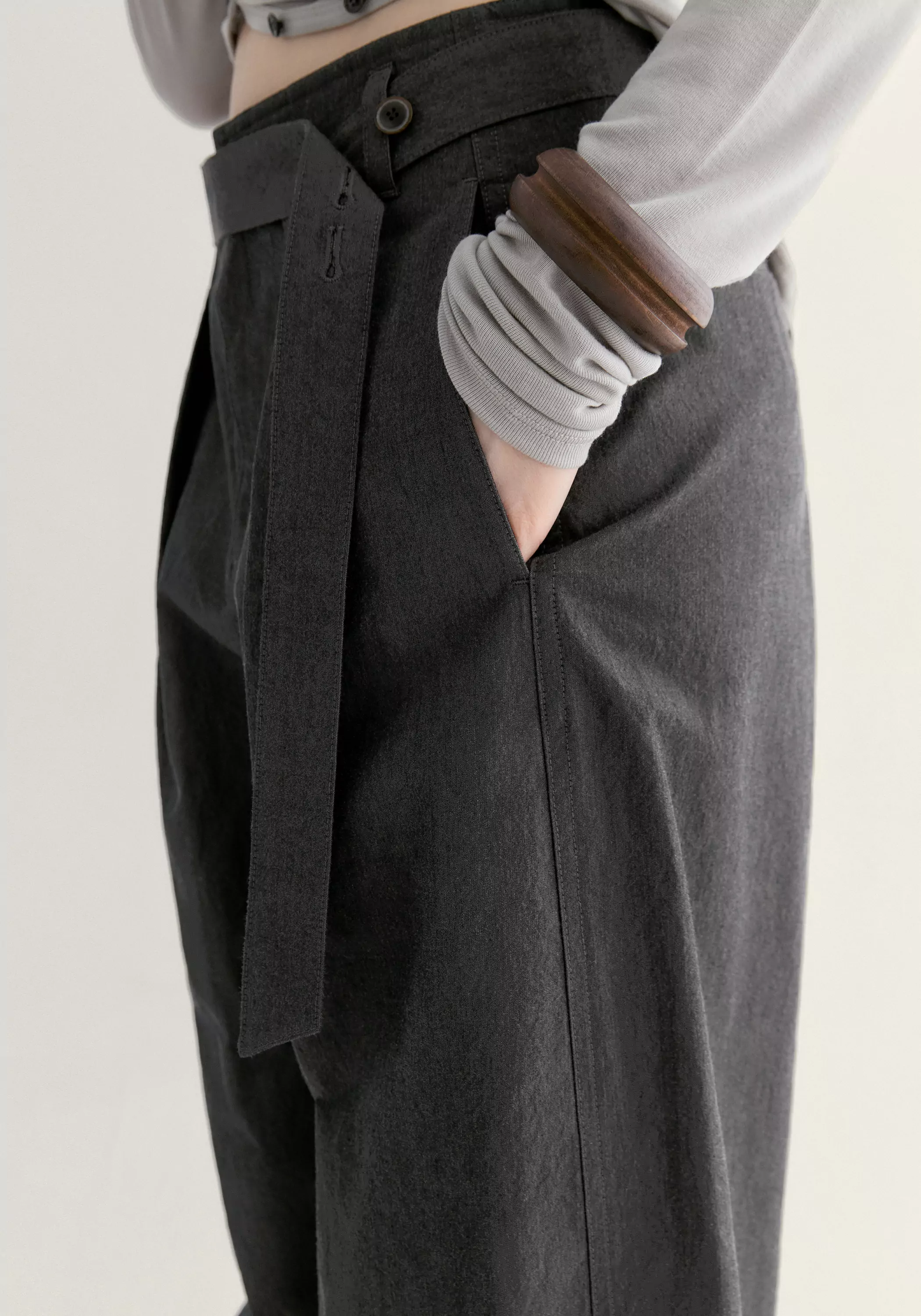 Belted Curved Joggers - Image 15