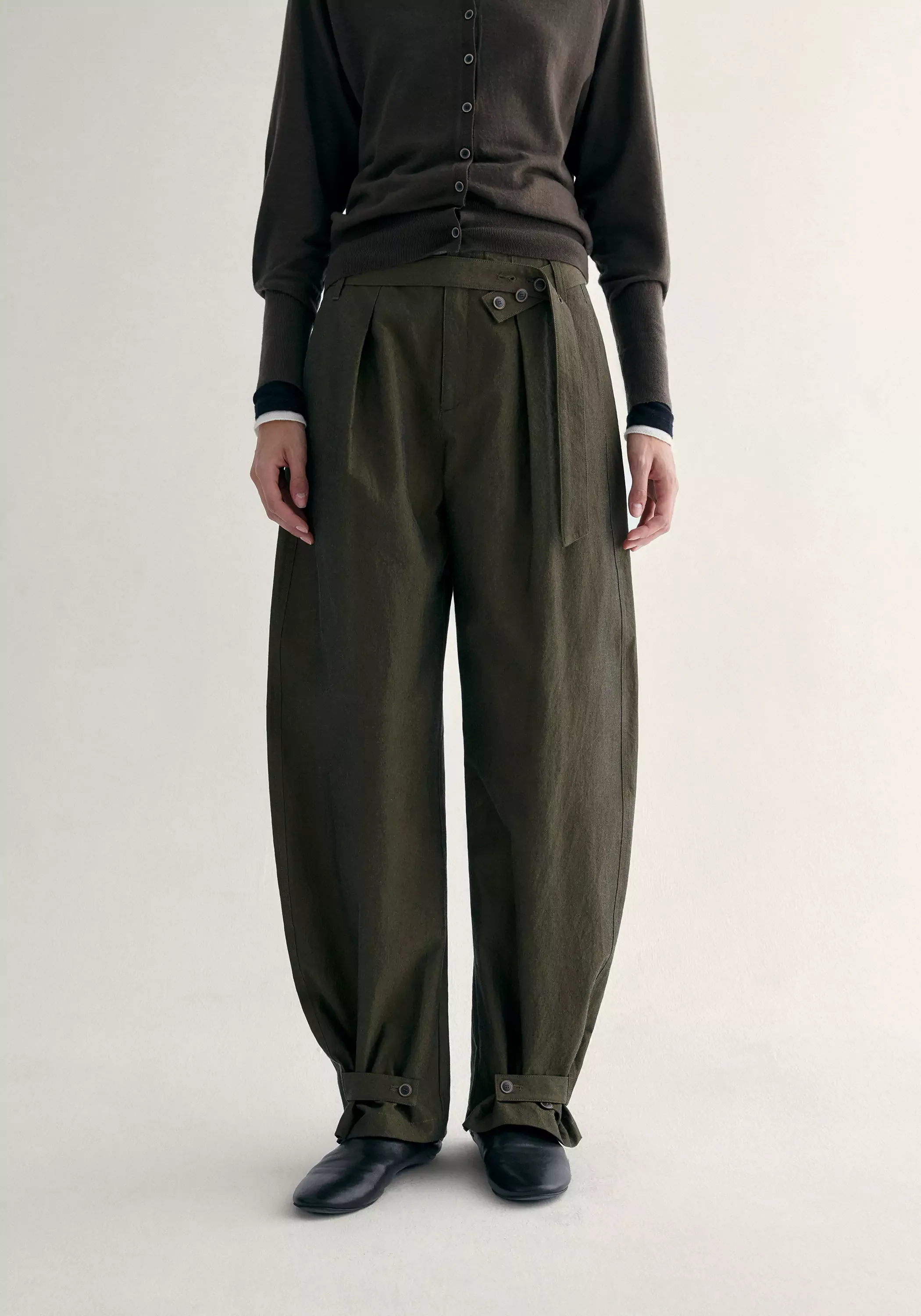 Belted Curved Joggers - Image 6