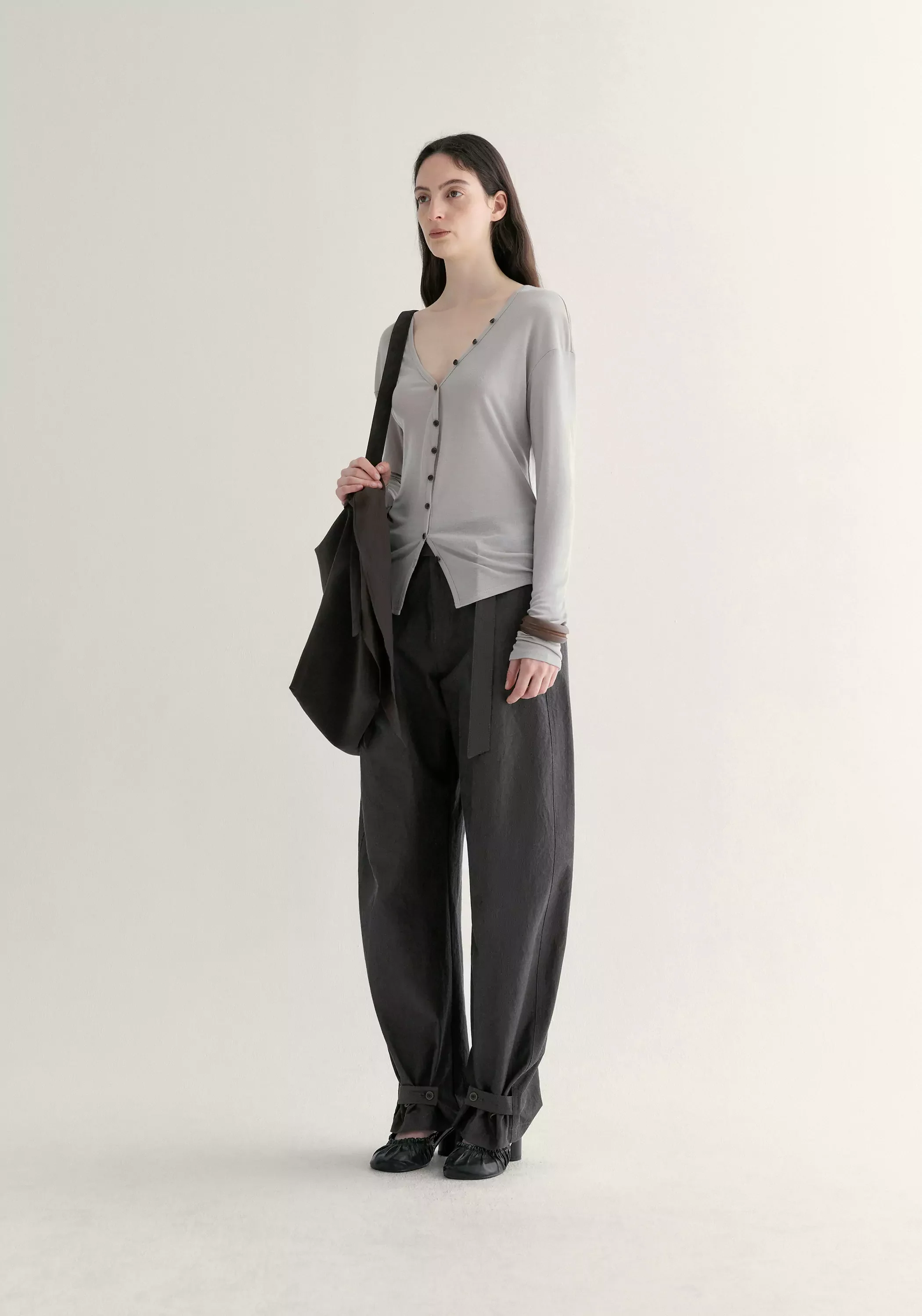 Belted Curved Joggers - Image 9
