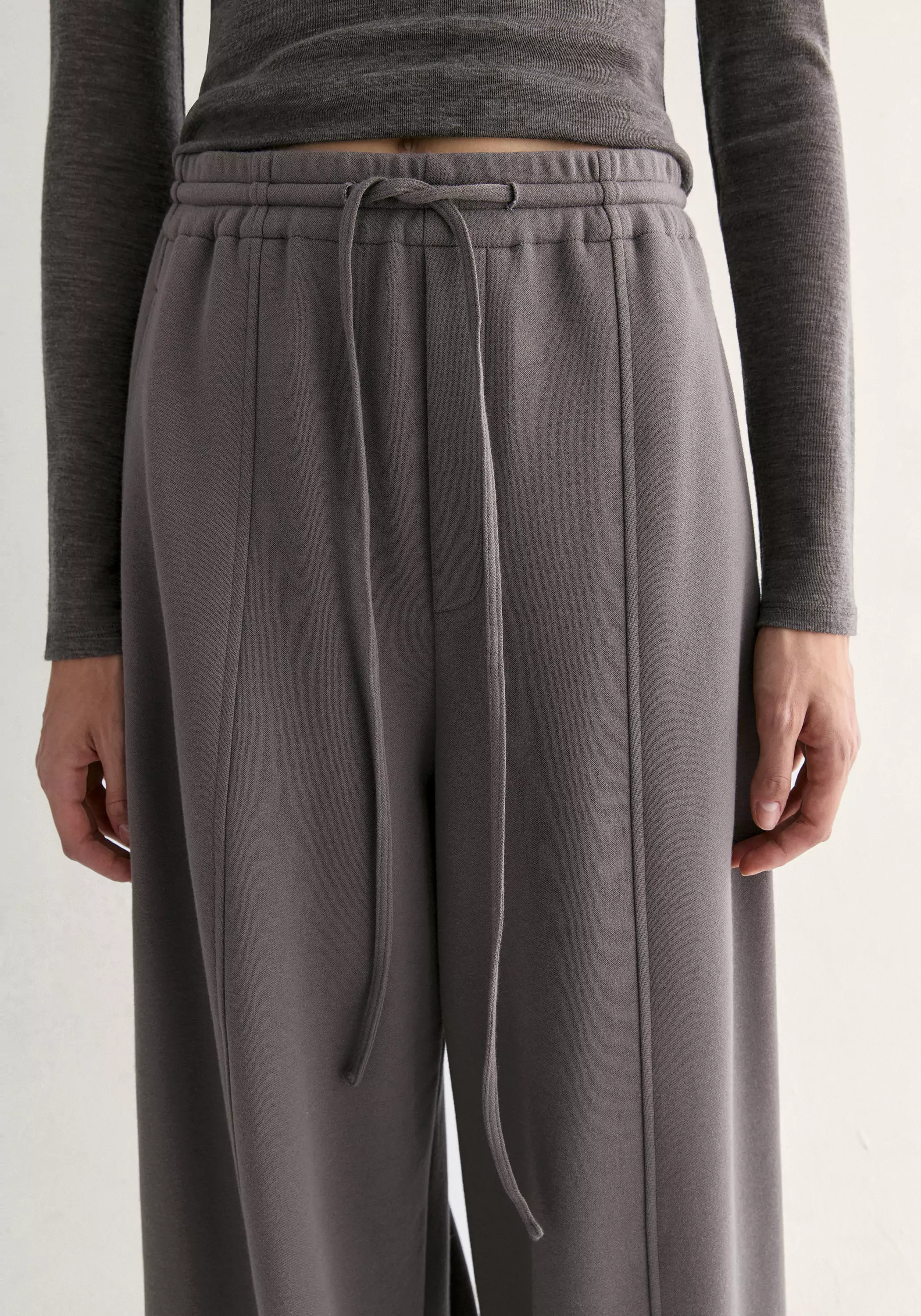 Drawstring Cotton Pants - Image 10