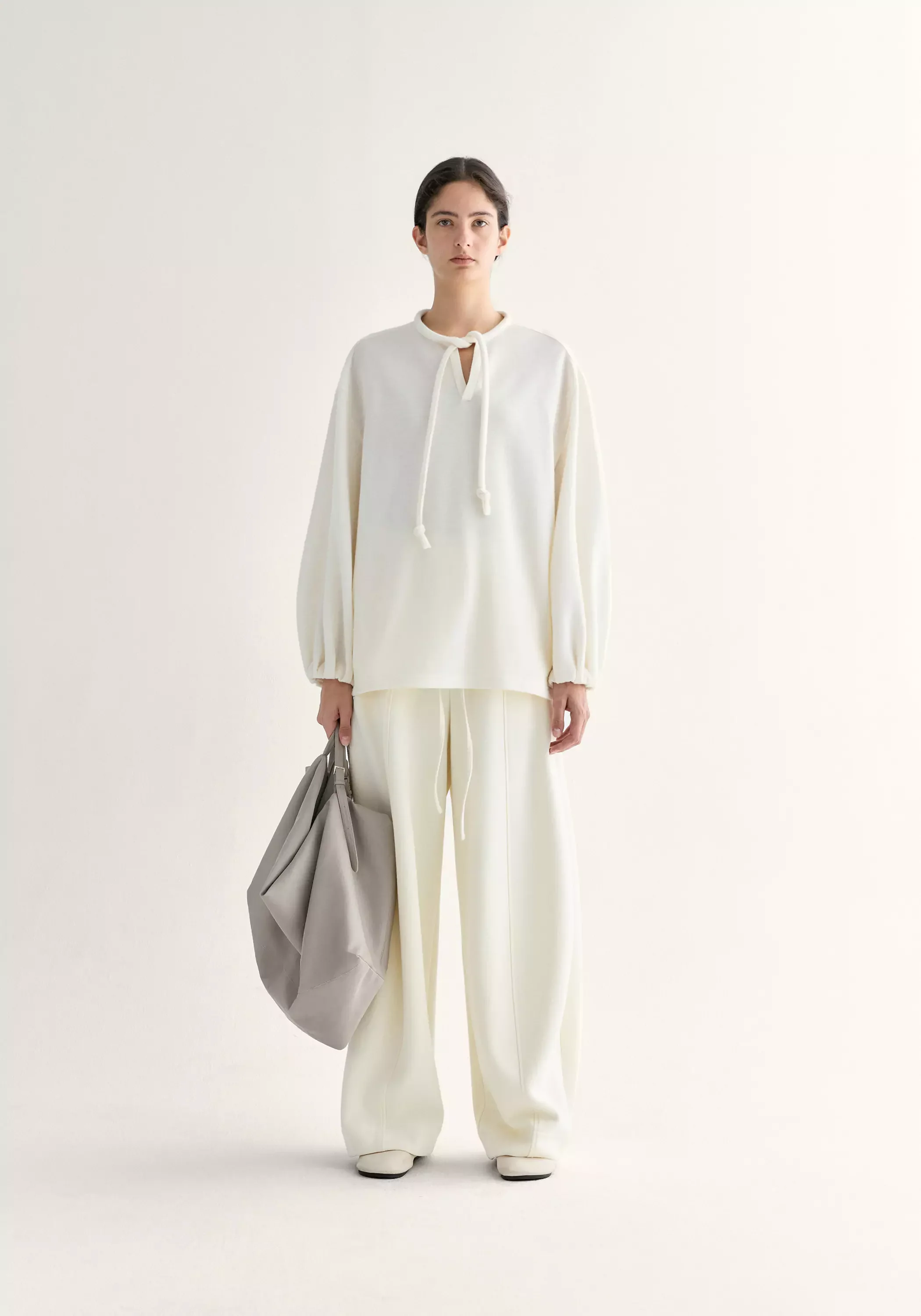 Drawstring Cotton Pants - Image 5