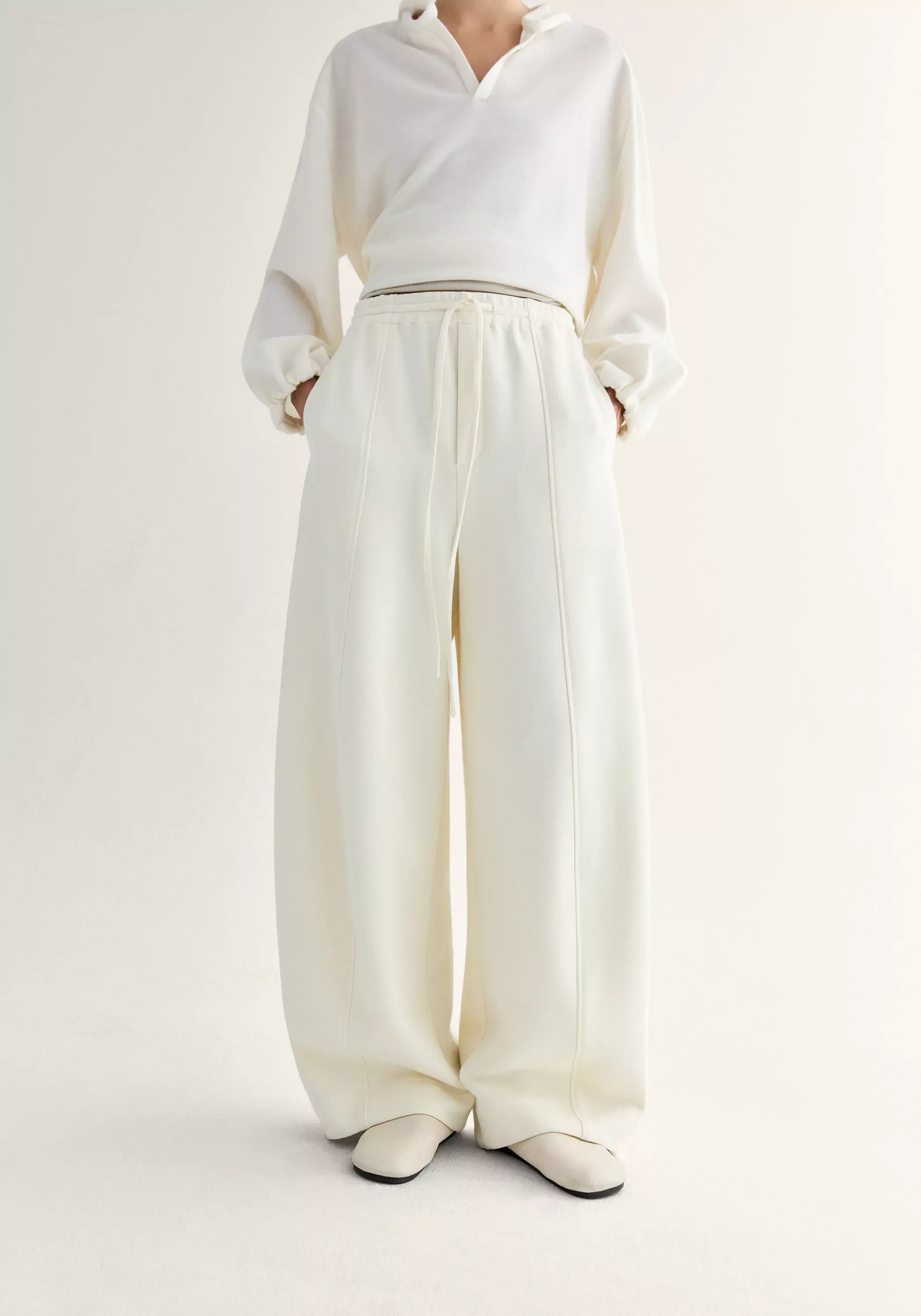 Drawstring Cotton Pants - Image 7