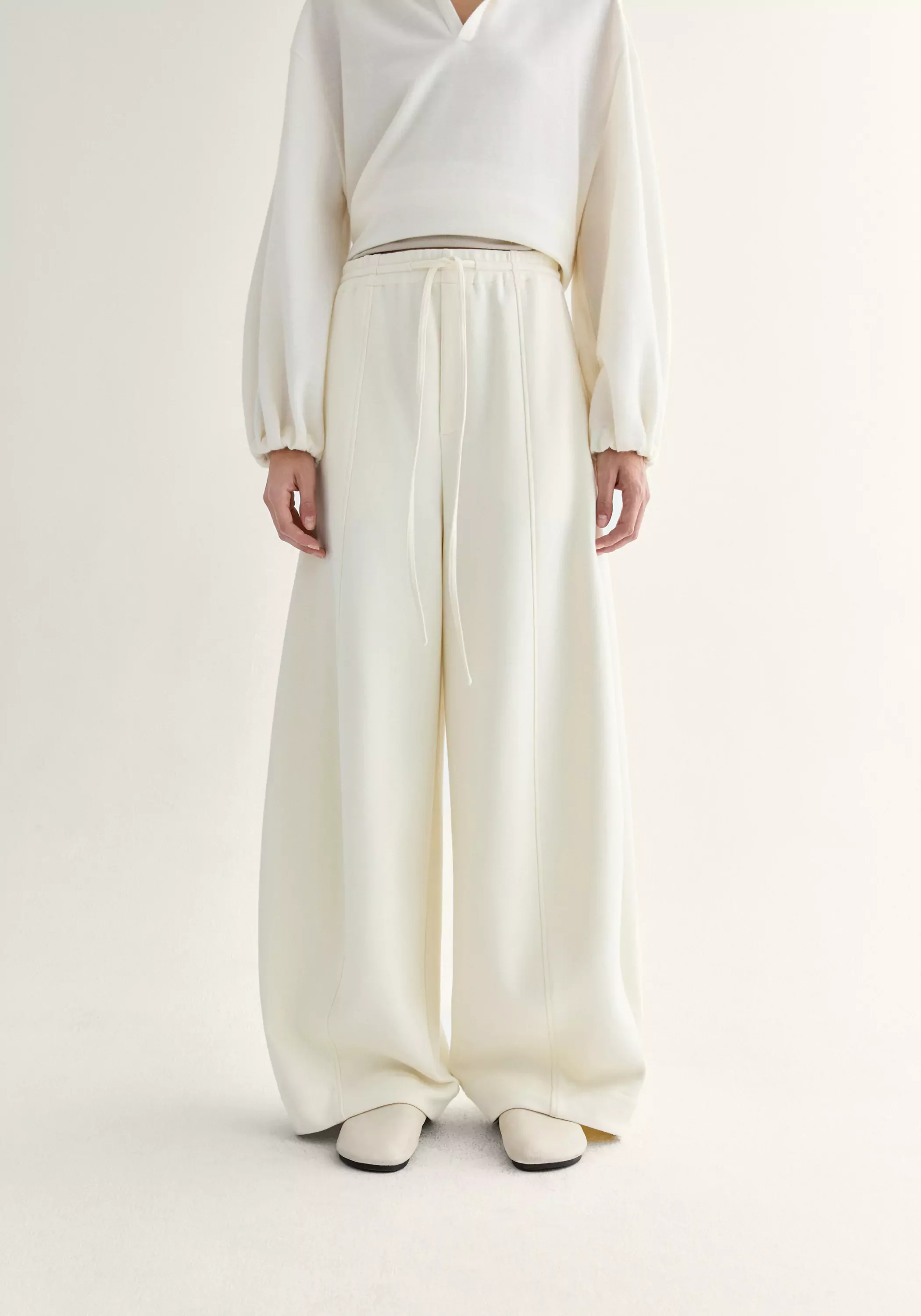 Drawstring Cotton Pants - Image 8