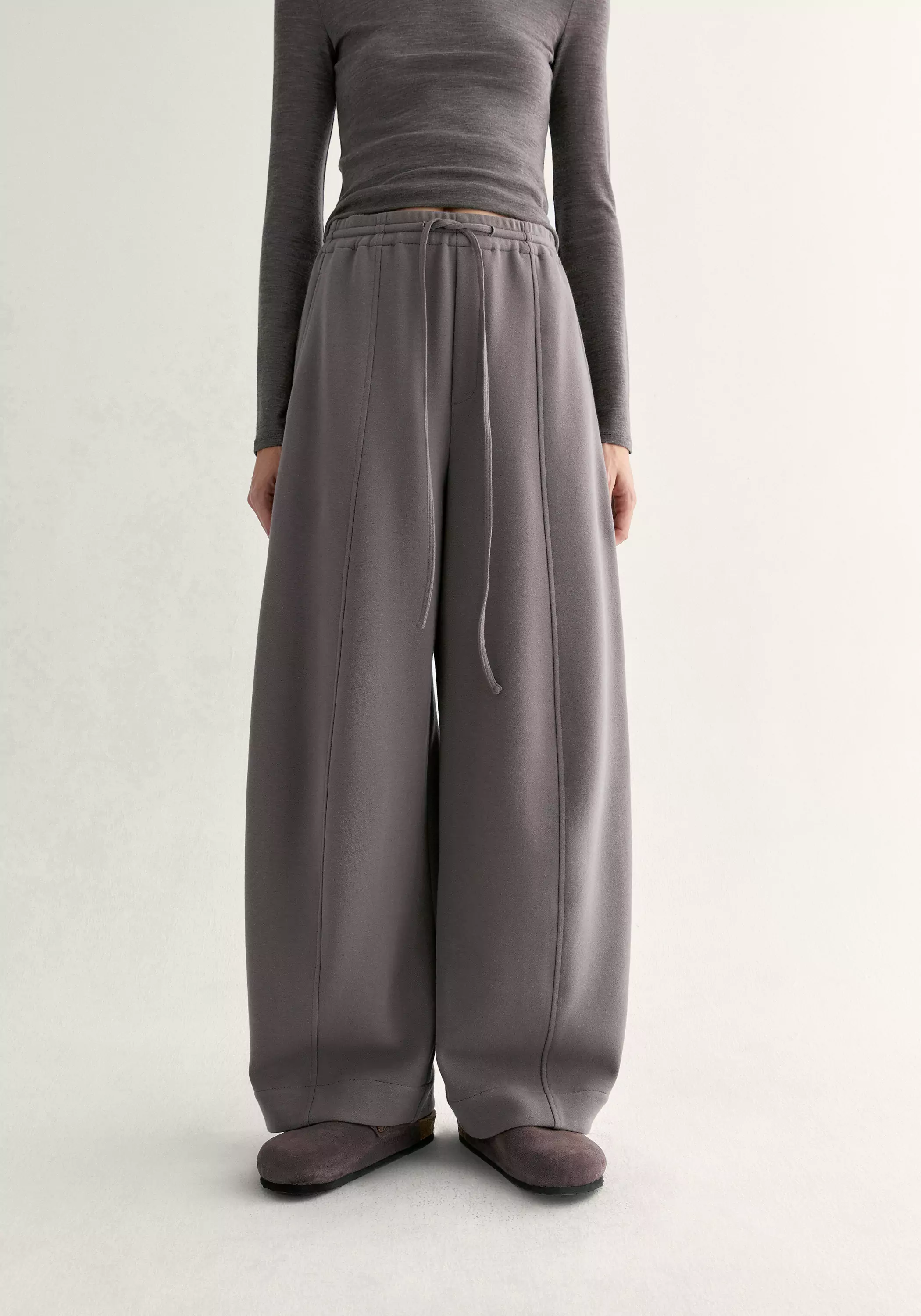 Drawstring Cotton Pants - Image 9