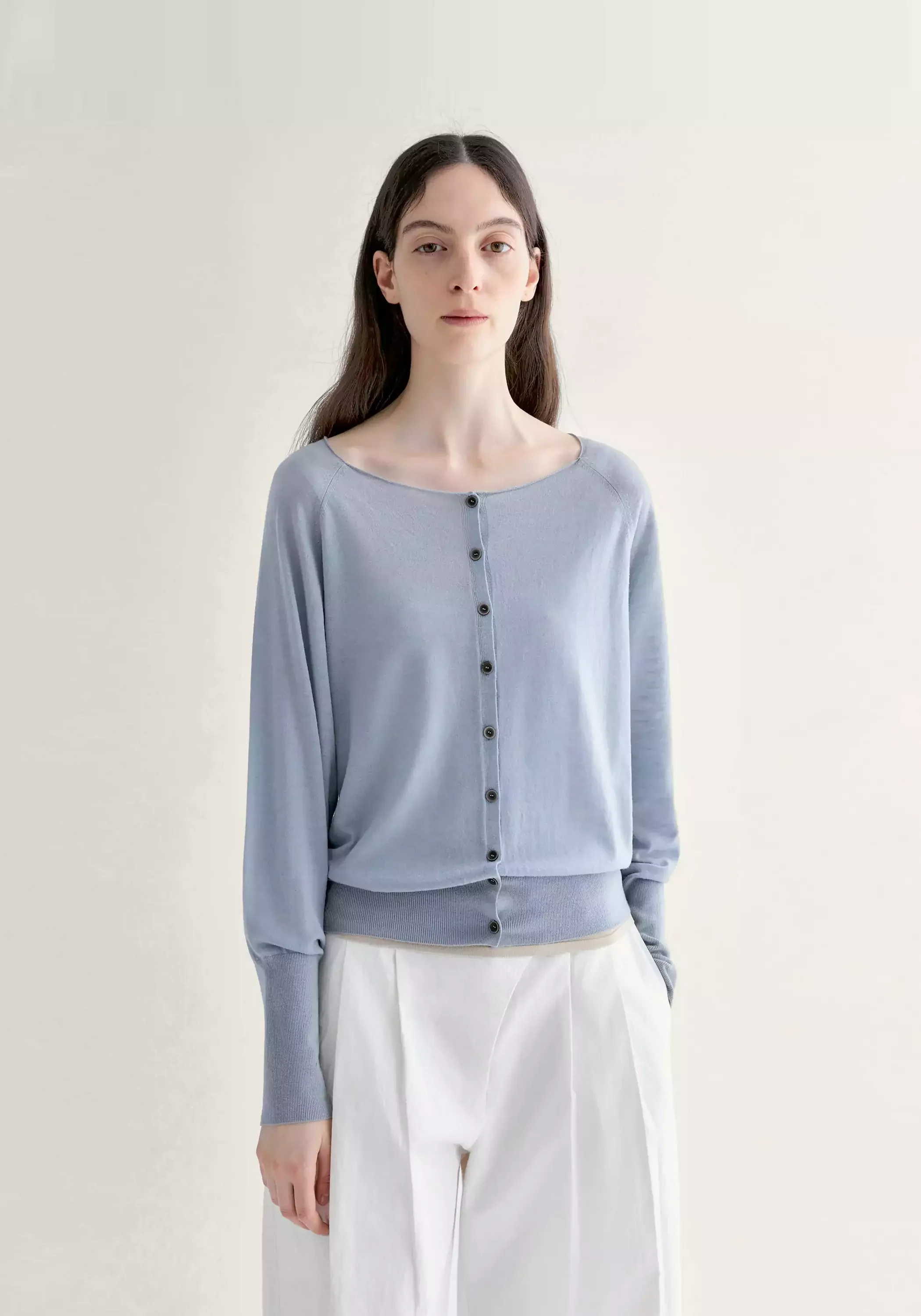 Merino Wool Rib-knit Cardigan - Image 4