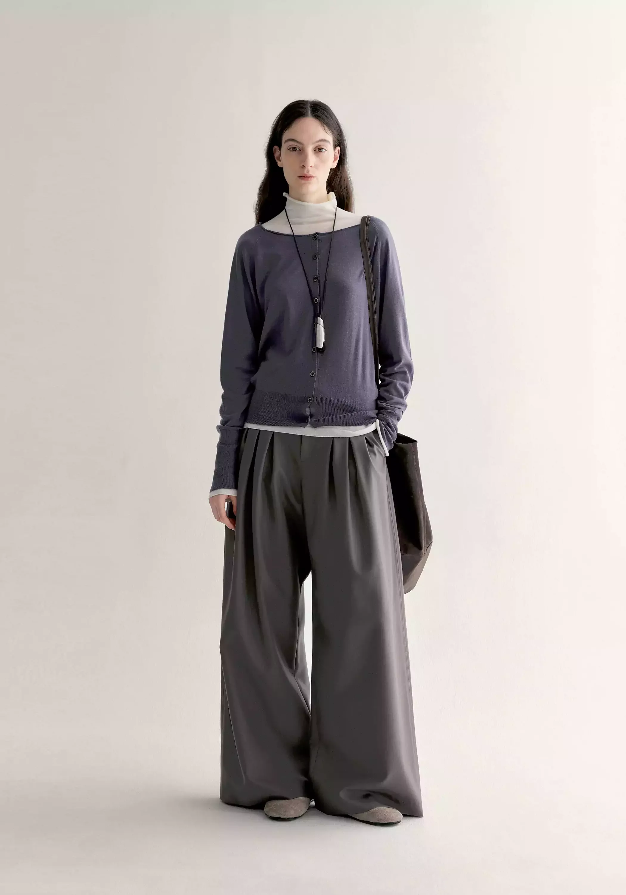 Merino Wool Rib-knit Cardigan - Image 5
