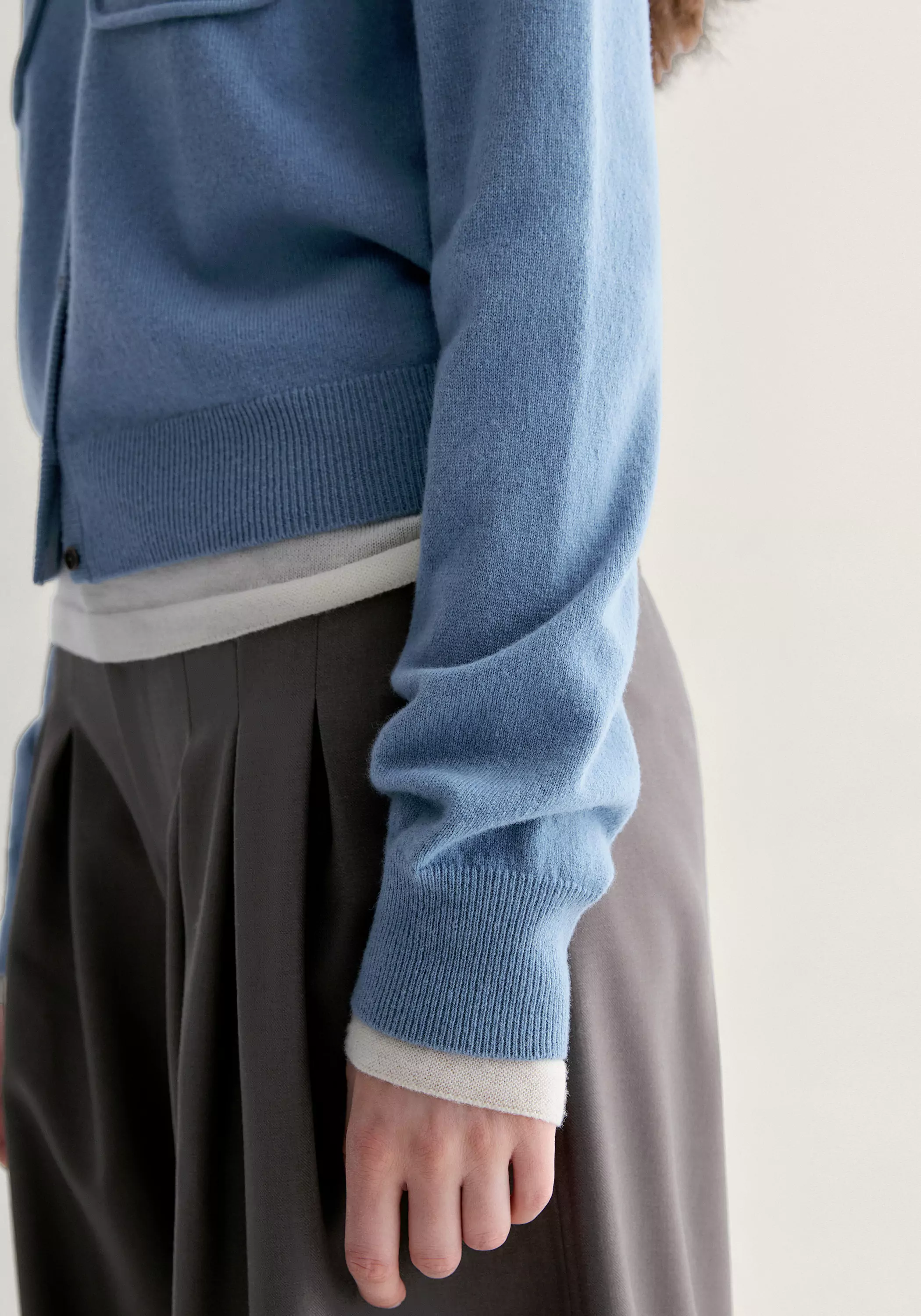 Merino Wool V-neck Cardigan - Image 10