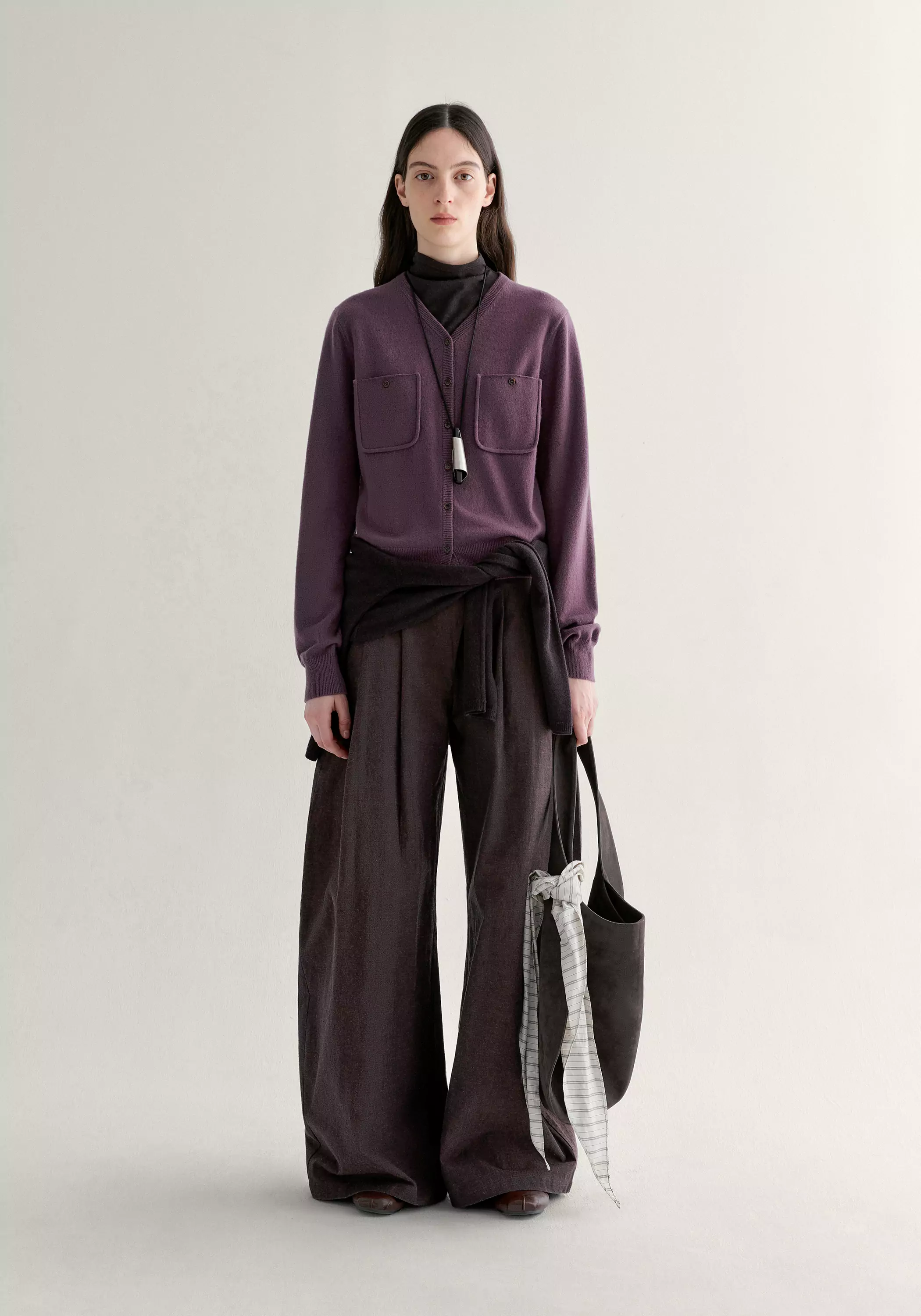 Merino Wool V-neck Cardigan - Image 20