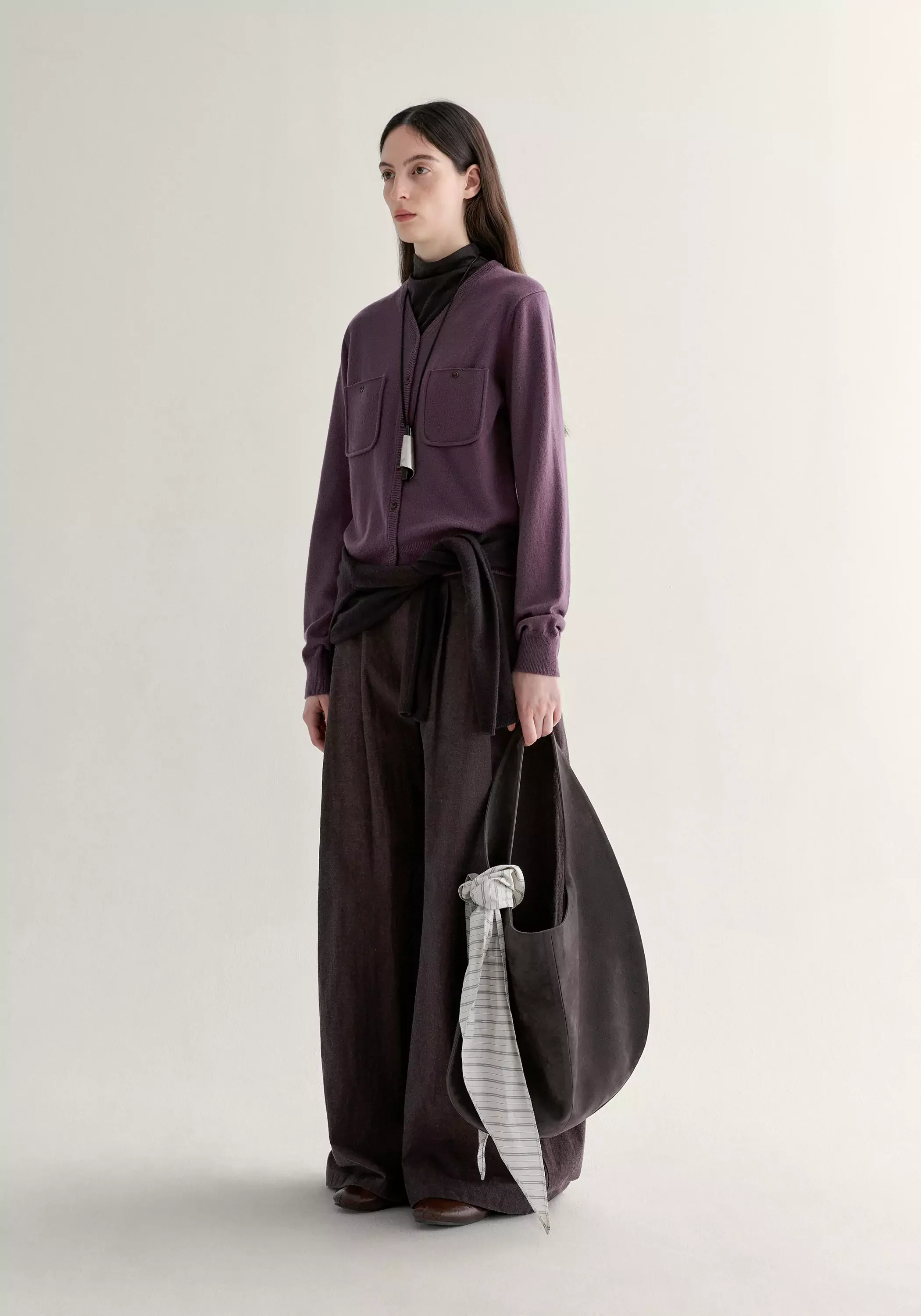 Merino Wool V-neck Cardigan - Image 21