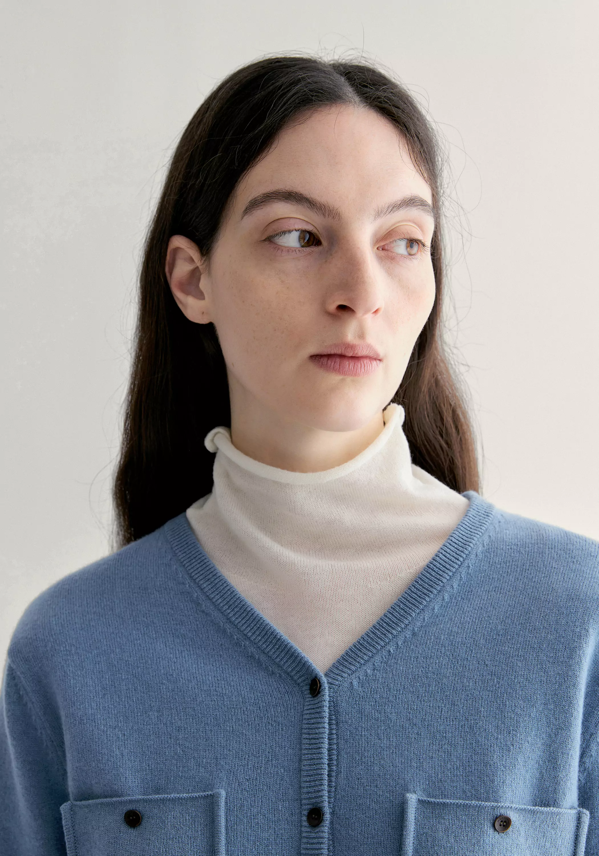 Merino Wool V-neck Cardigan - Image 8