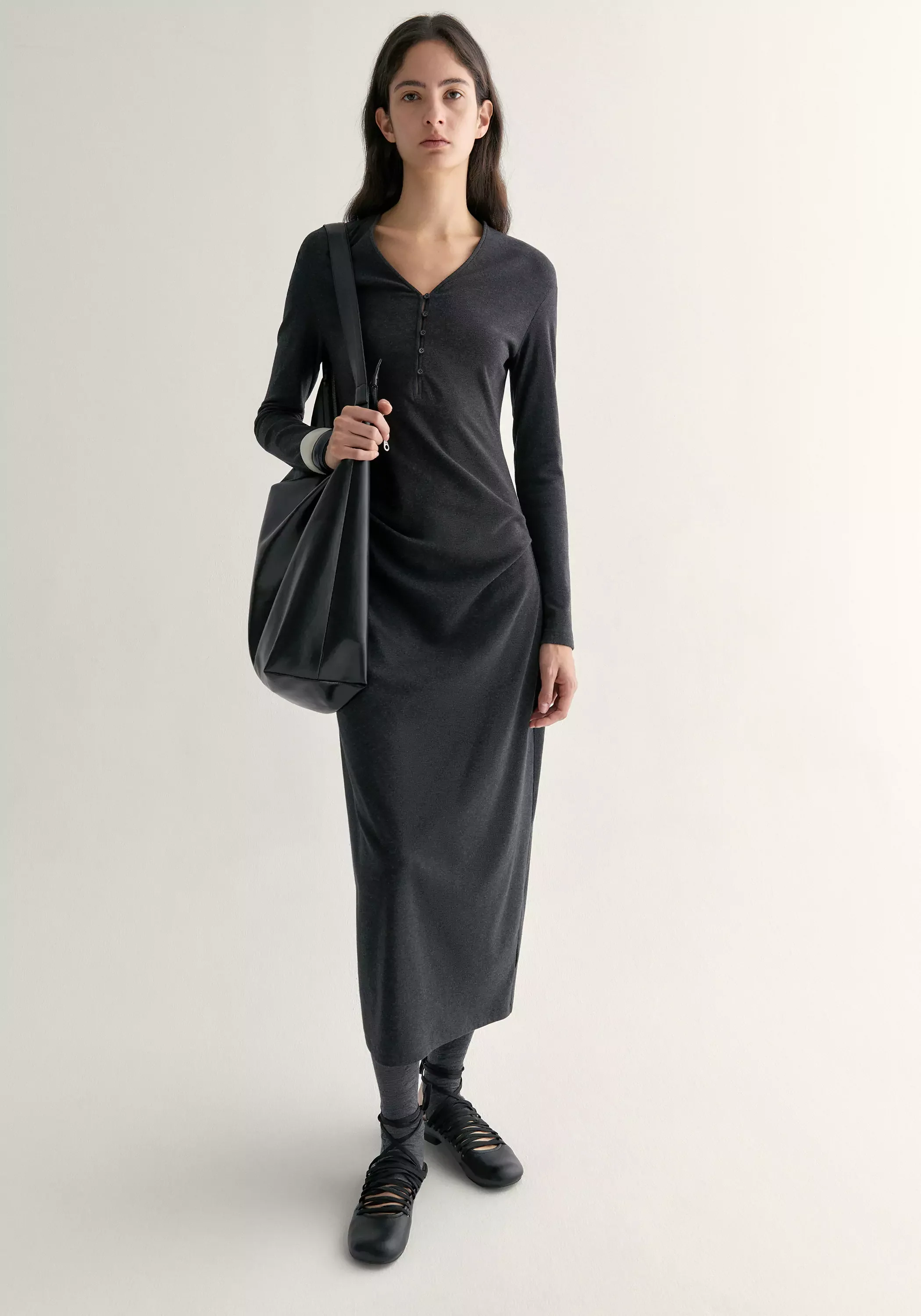 Pleated Cocoon Dress - Image 5