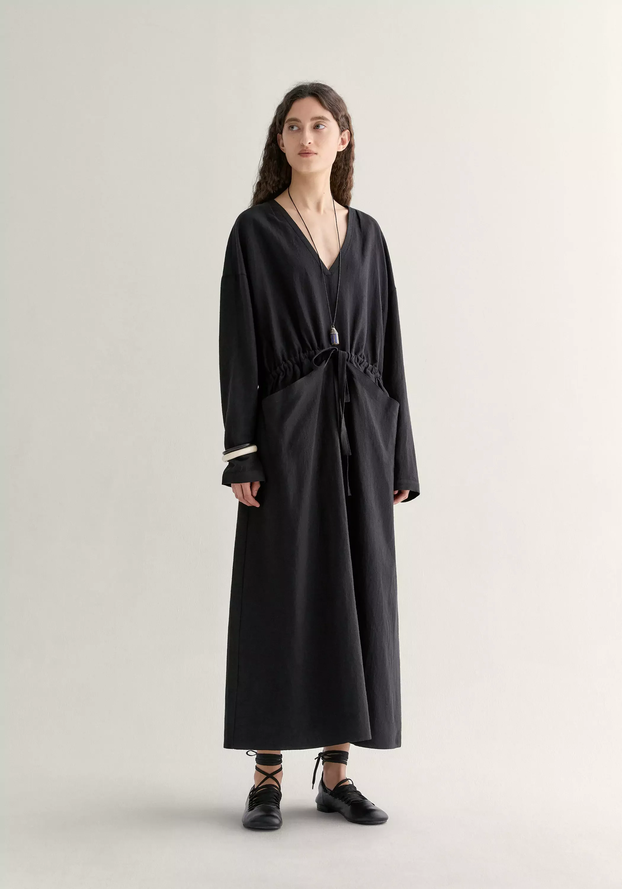 V-neck Pocket Dress - Image 12
