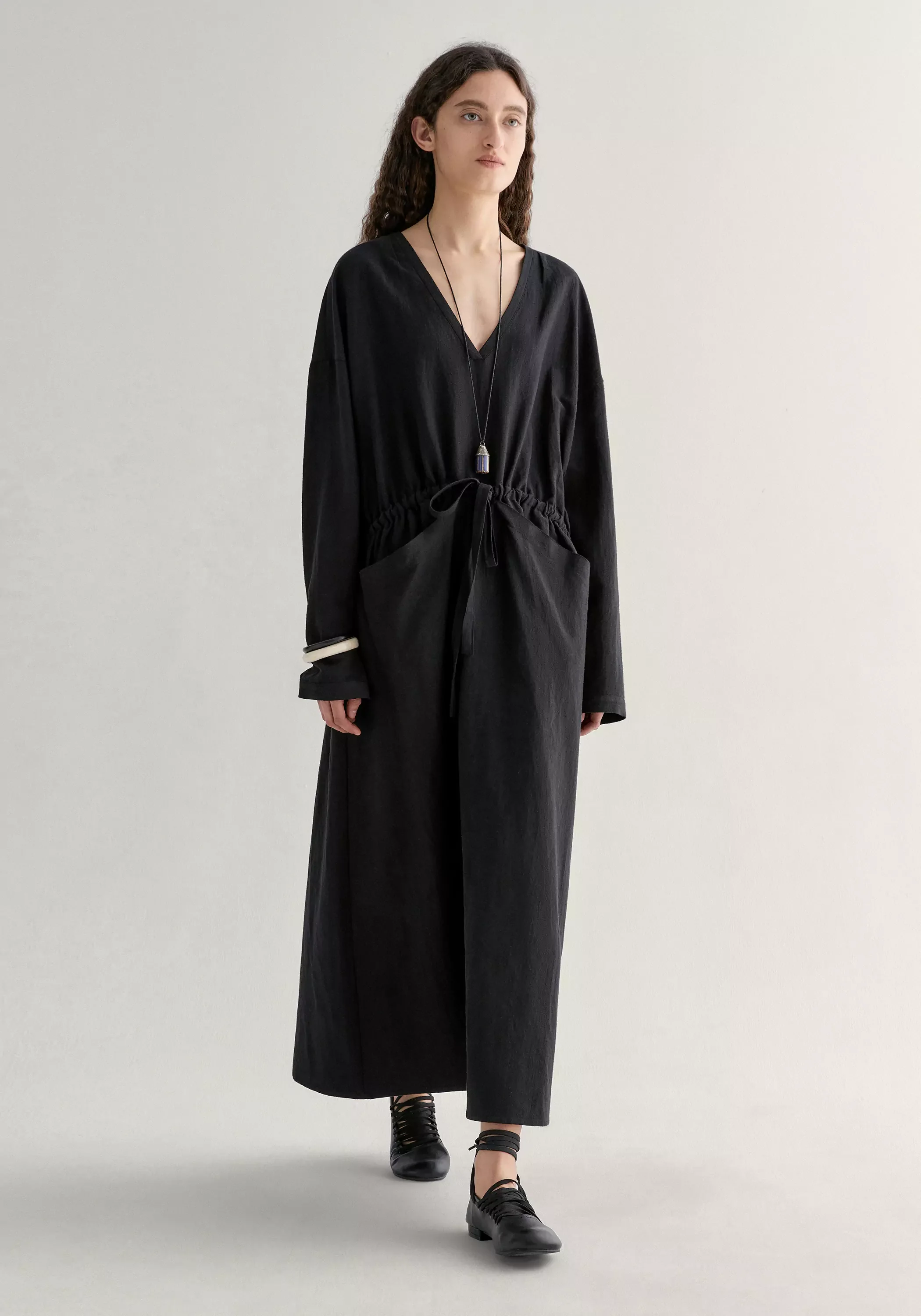 V-neck Pocket Dress - Image 14
