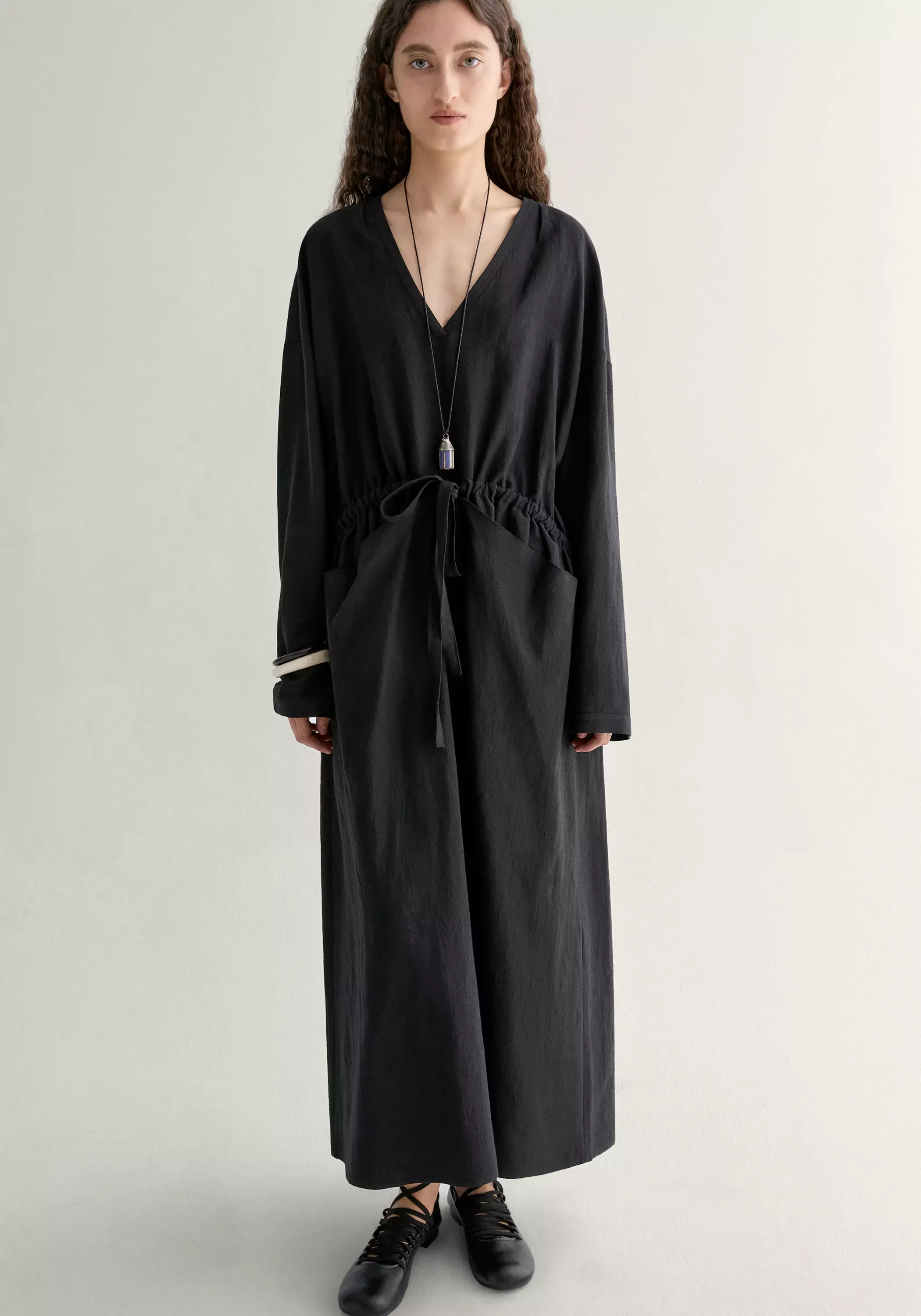 V-neck Pocket Dress - Image 16