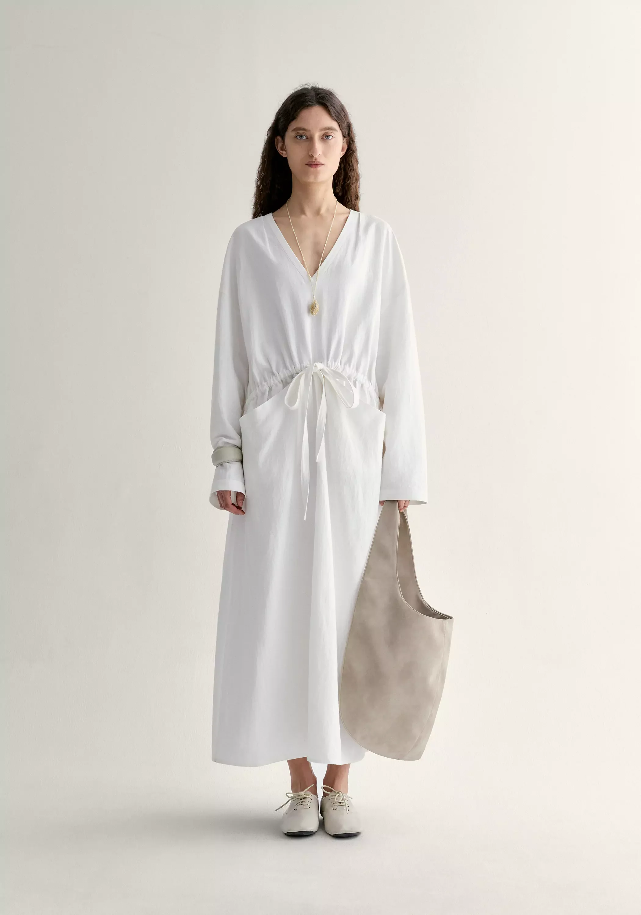 V-neck Pocket Dress - Image 4