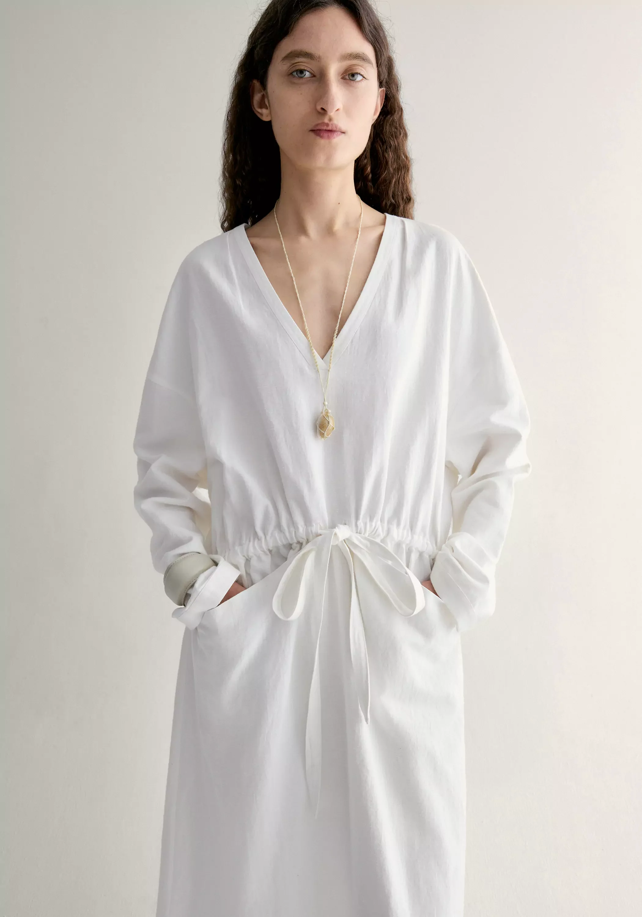 V-neck Pocket Dress - Image 8
