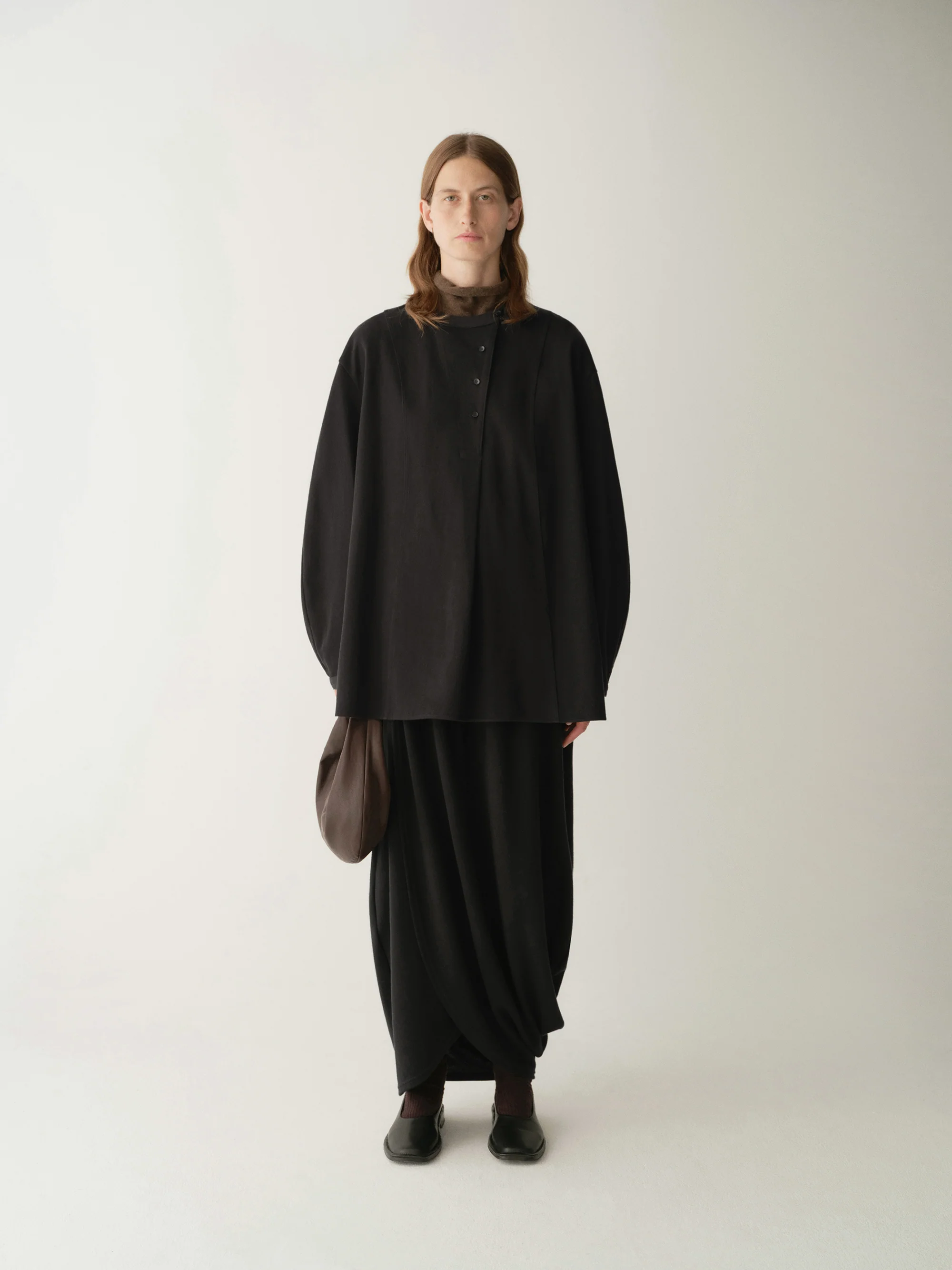 Curved Placket Flare Shirt - Image 4